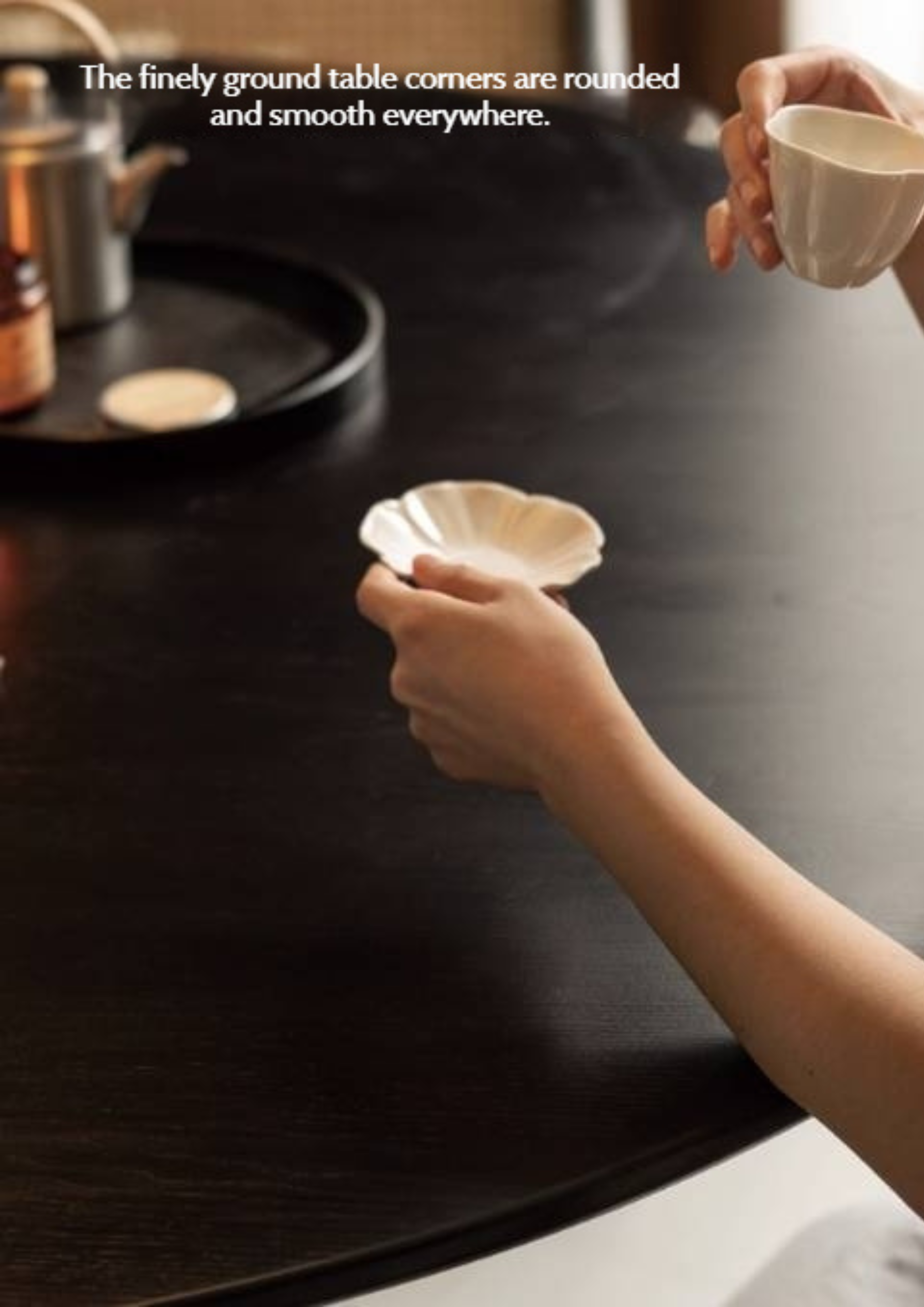 Ash Solid Wood Modern Minimalist Style Dining Table