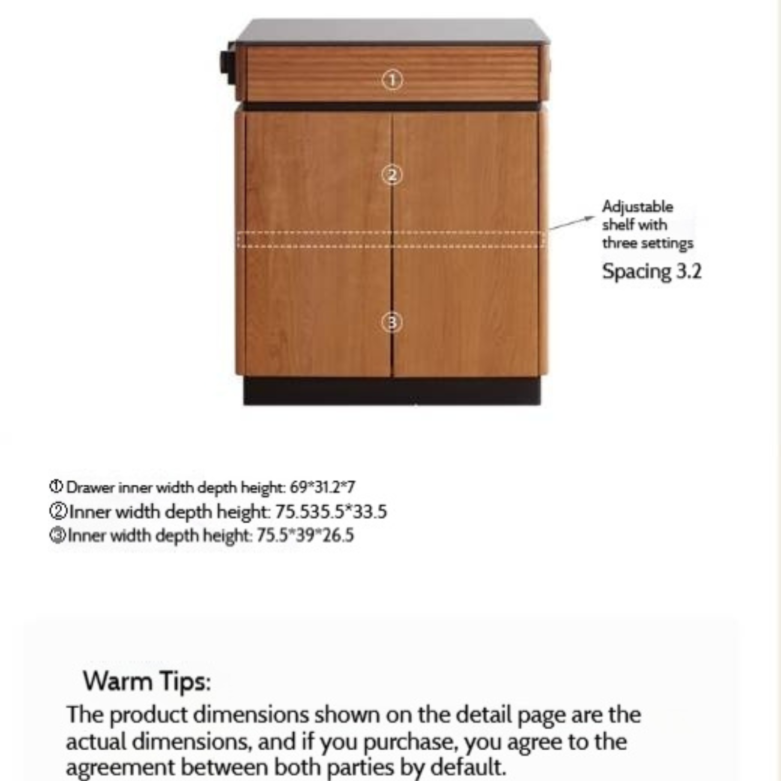 Cherry Solid Wood Retro Island Table