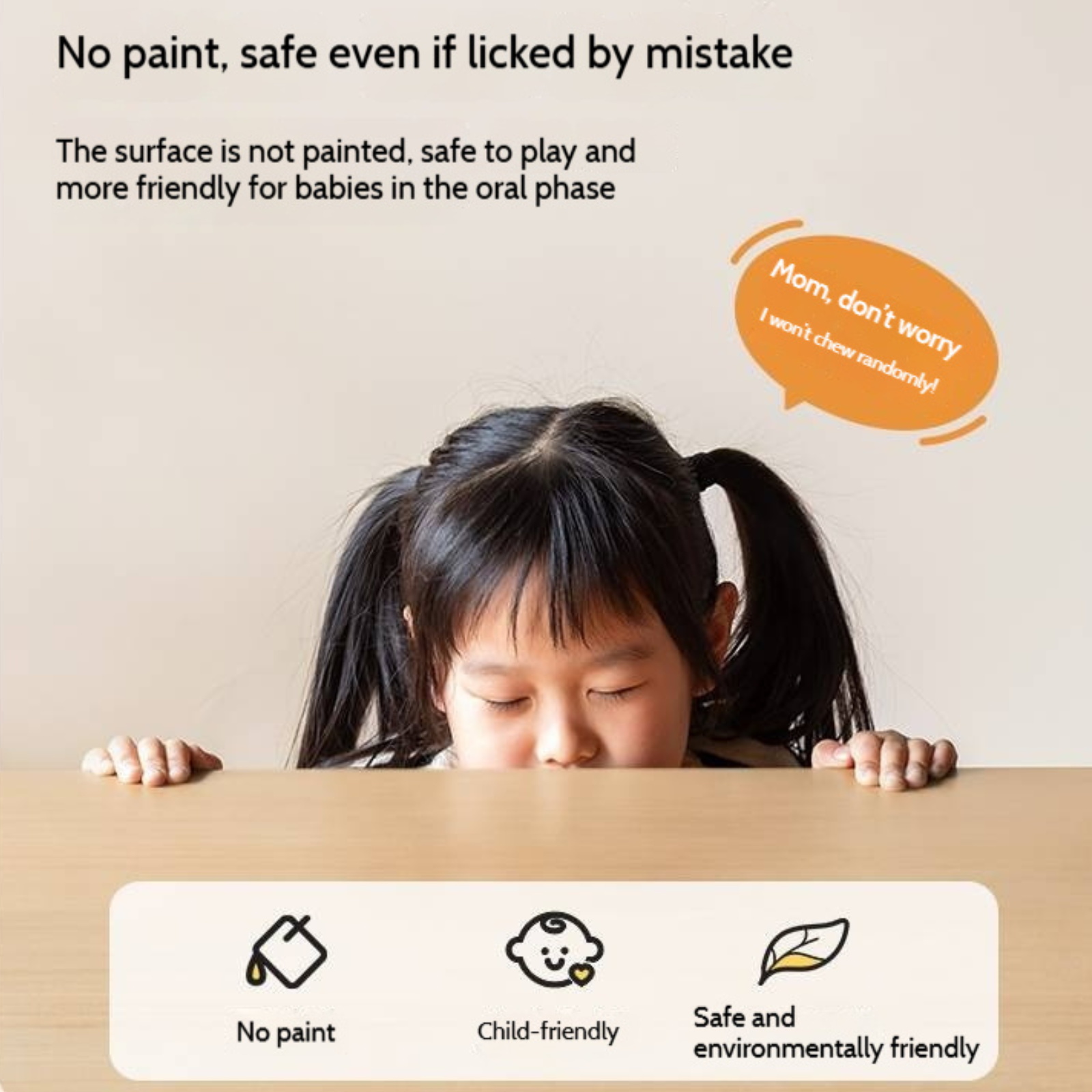 Poplar Solid Wood Movable Children's Bookshelf