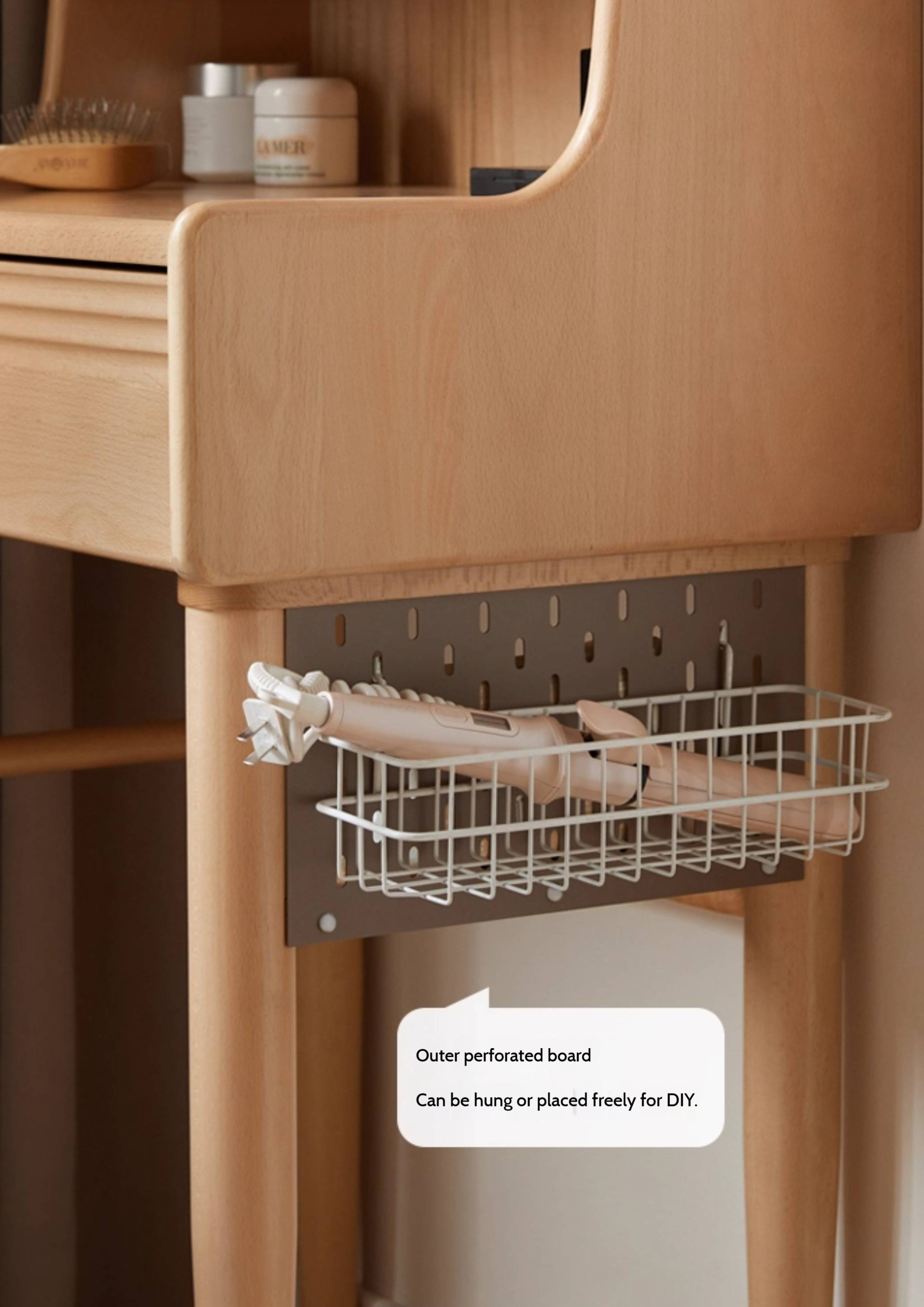 Beech Solid Wood Multifunctional Dressing Table Makeup