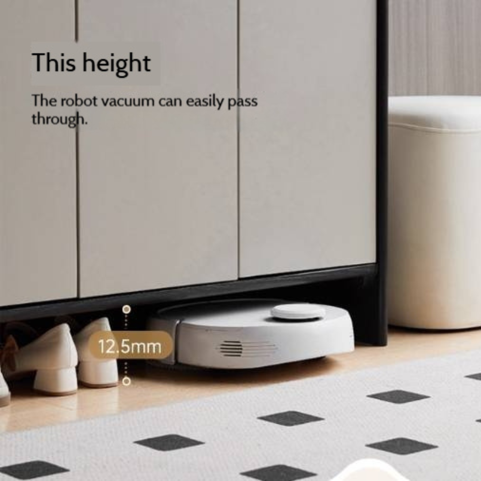 Oak, Rubberwood Solid Wood Porch Cabinet, Shoe Cabinet Slate Top