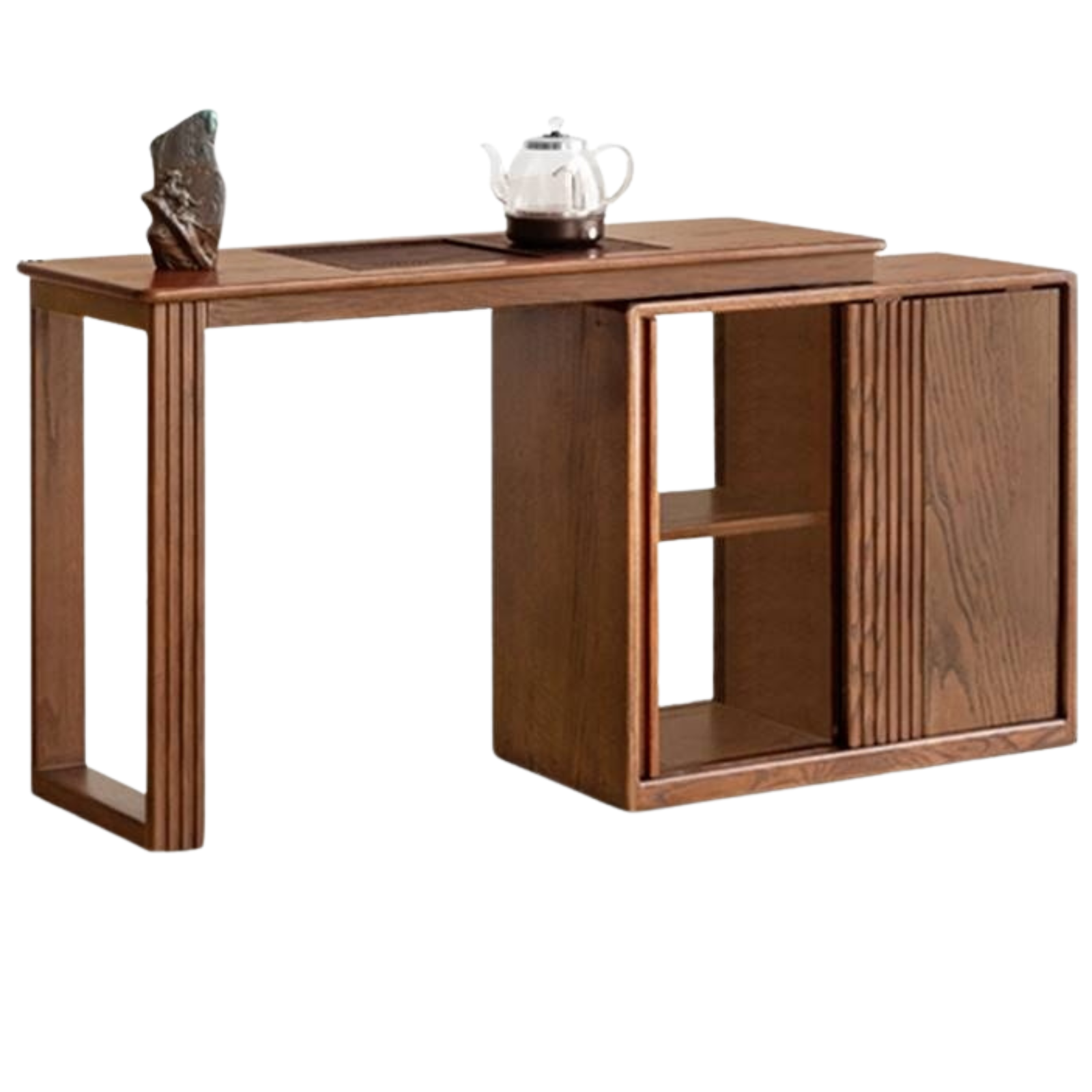 Pine Solid Wood Retractable Tea Table
