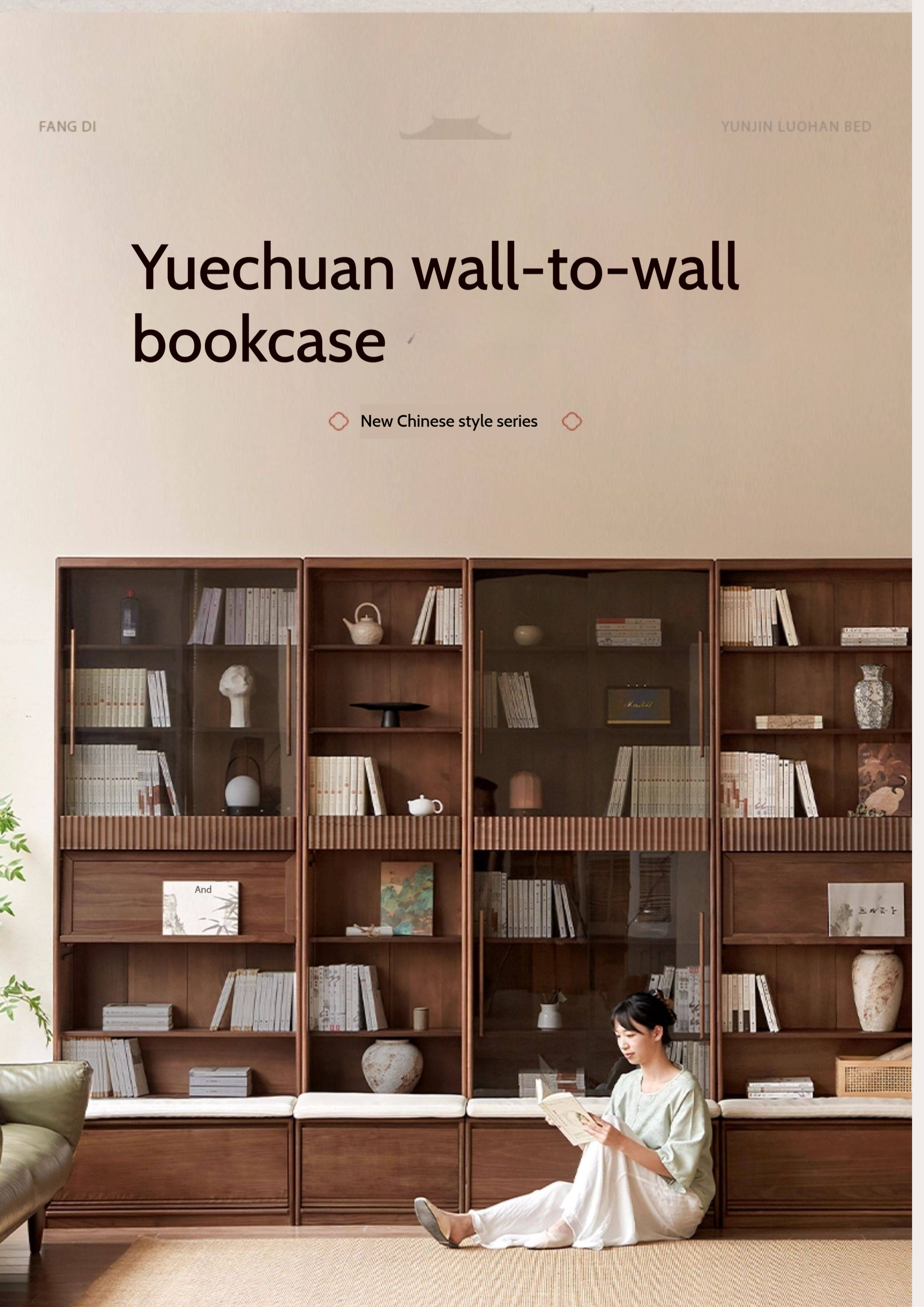 Ash Solid Wood Wall Combination Bookshelf