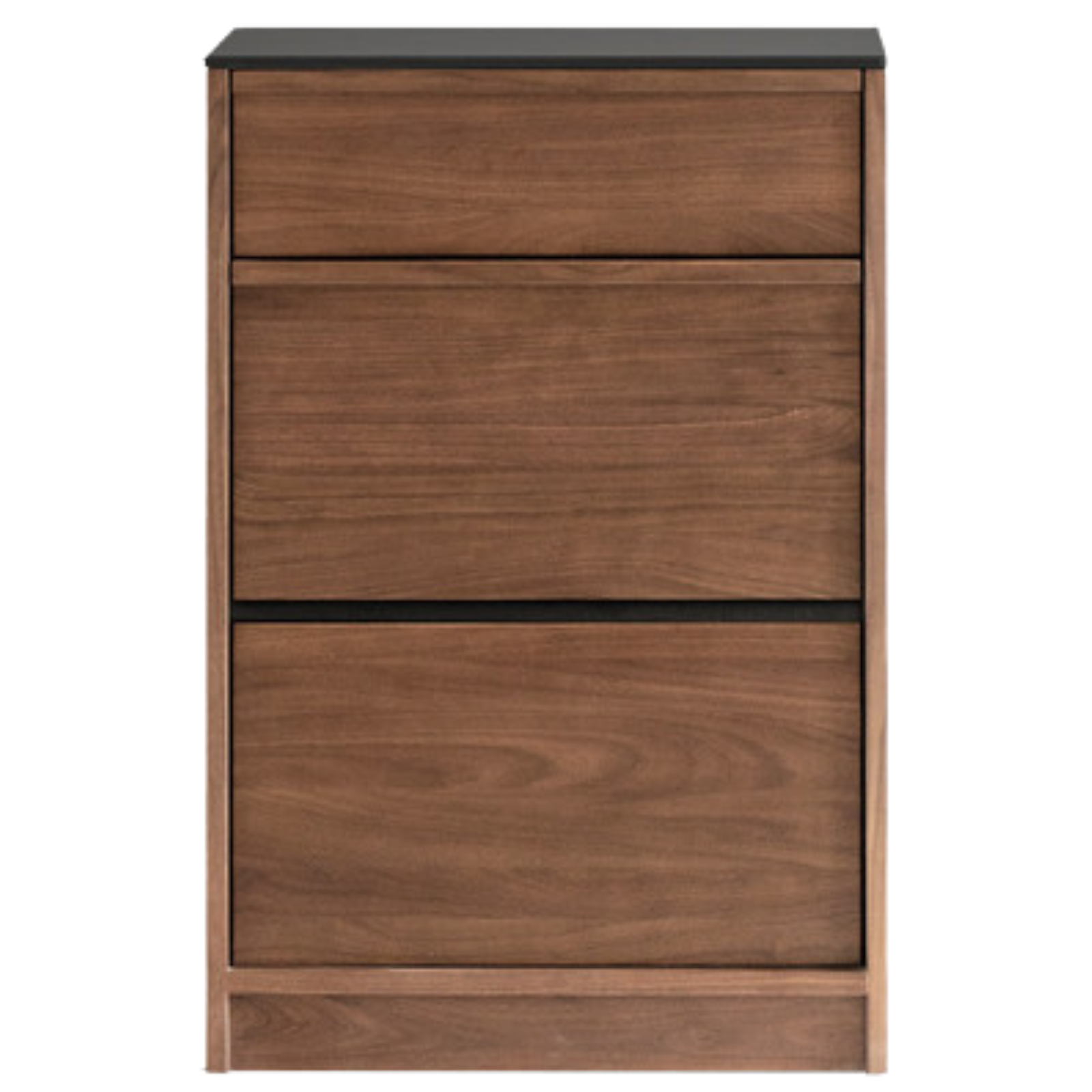 Black Walnut, Ash Solid Wood Light Luxury Style Rock Board Sideboard