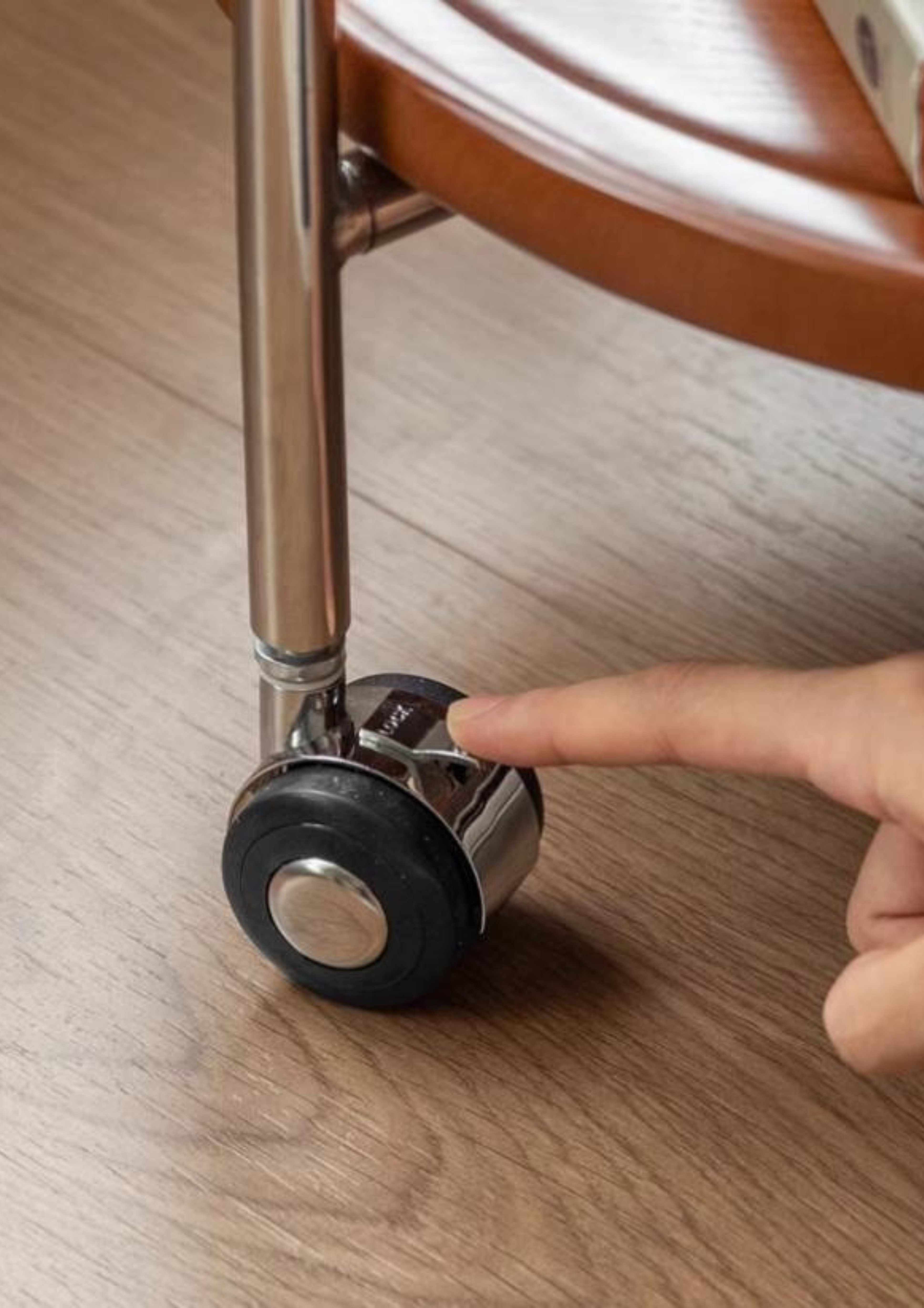 Beech Solid Wood Vintage Style Double Layer Glass Coffee Table