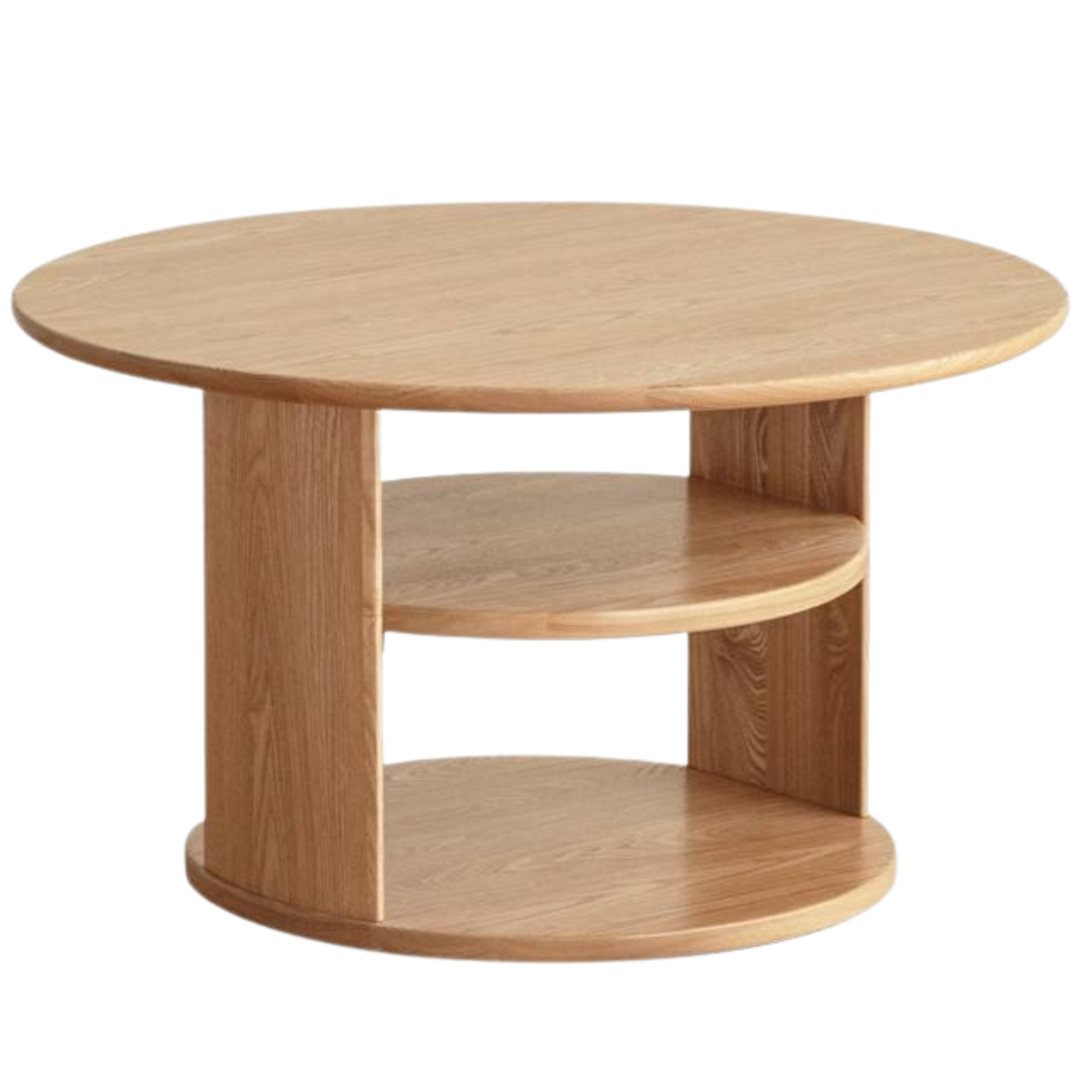 Pine Solid Wood Round Tea Table