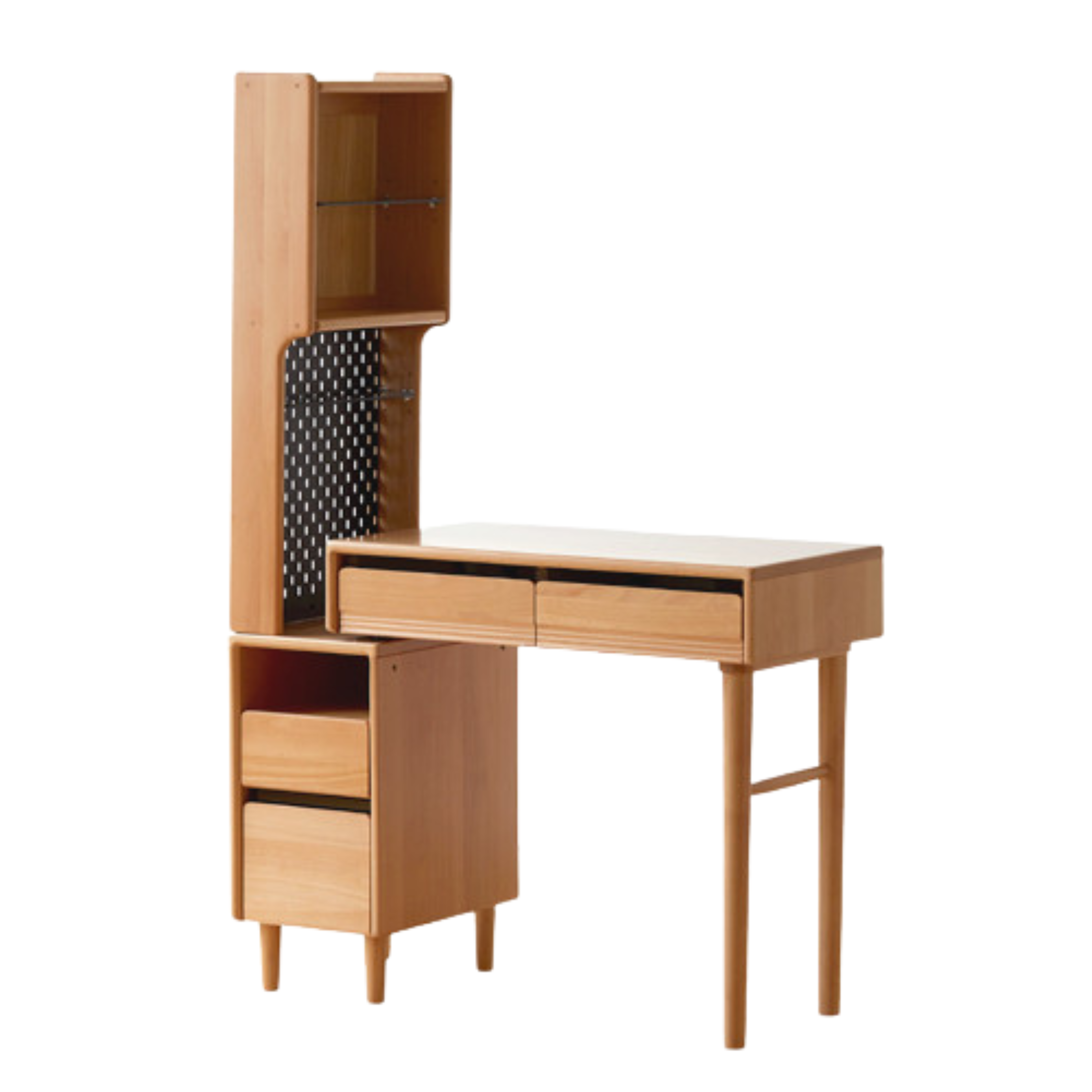 European Beech Solid Wood Retractable Modern Dressing Table