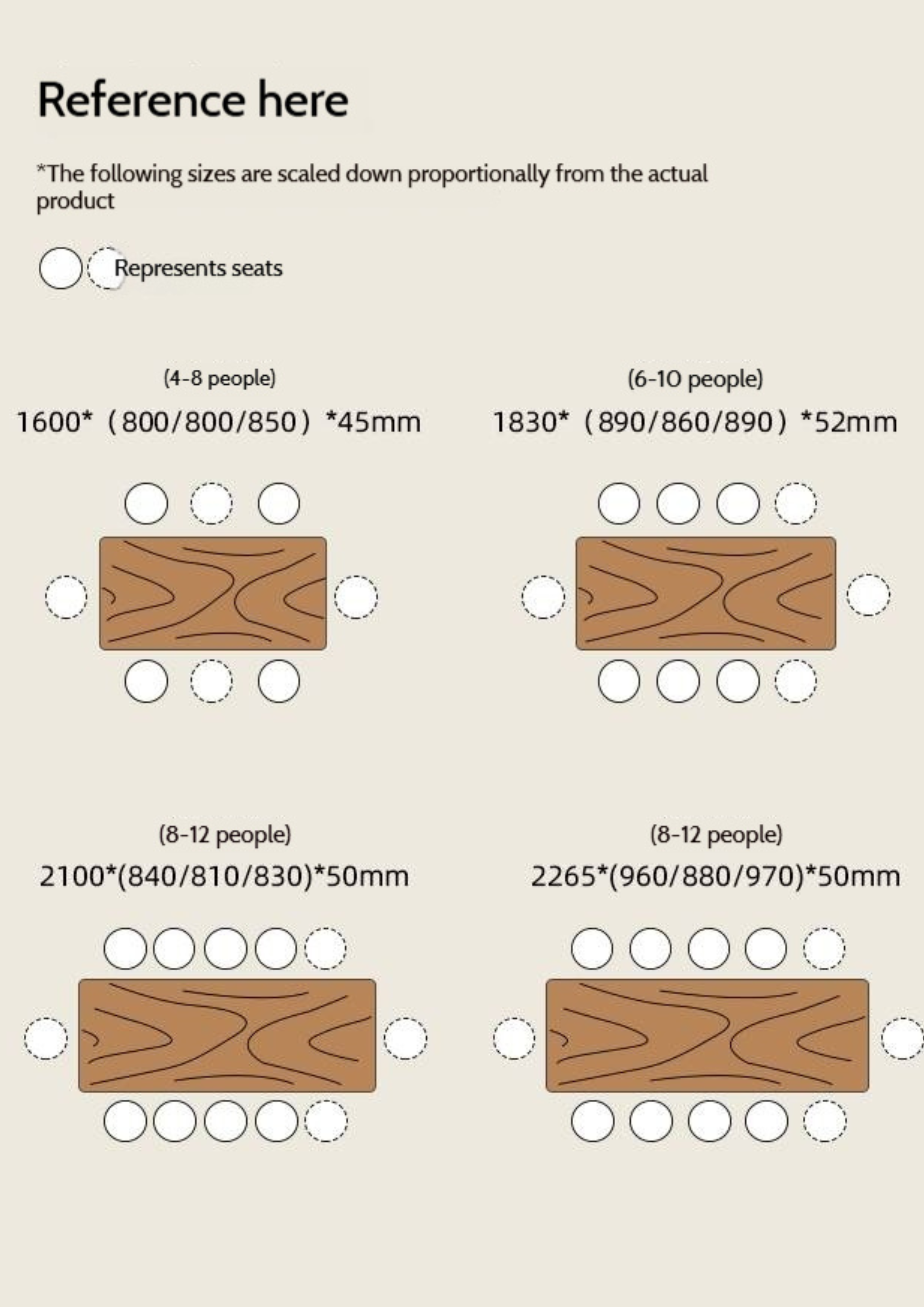 Ash, Oak, Elm Solid Wood Wabi Sabi Style Dining Table