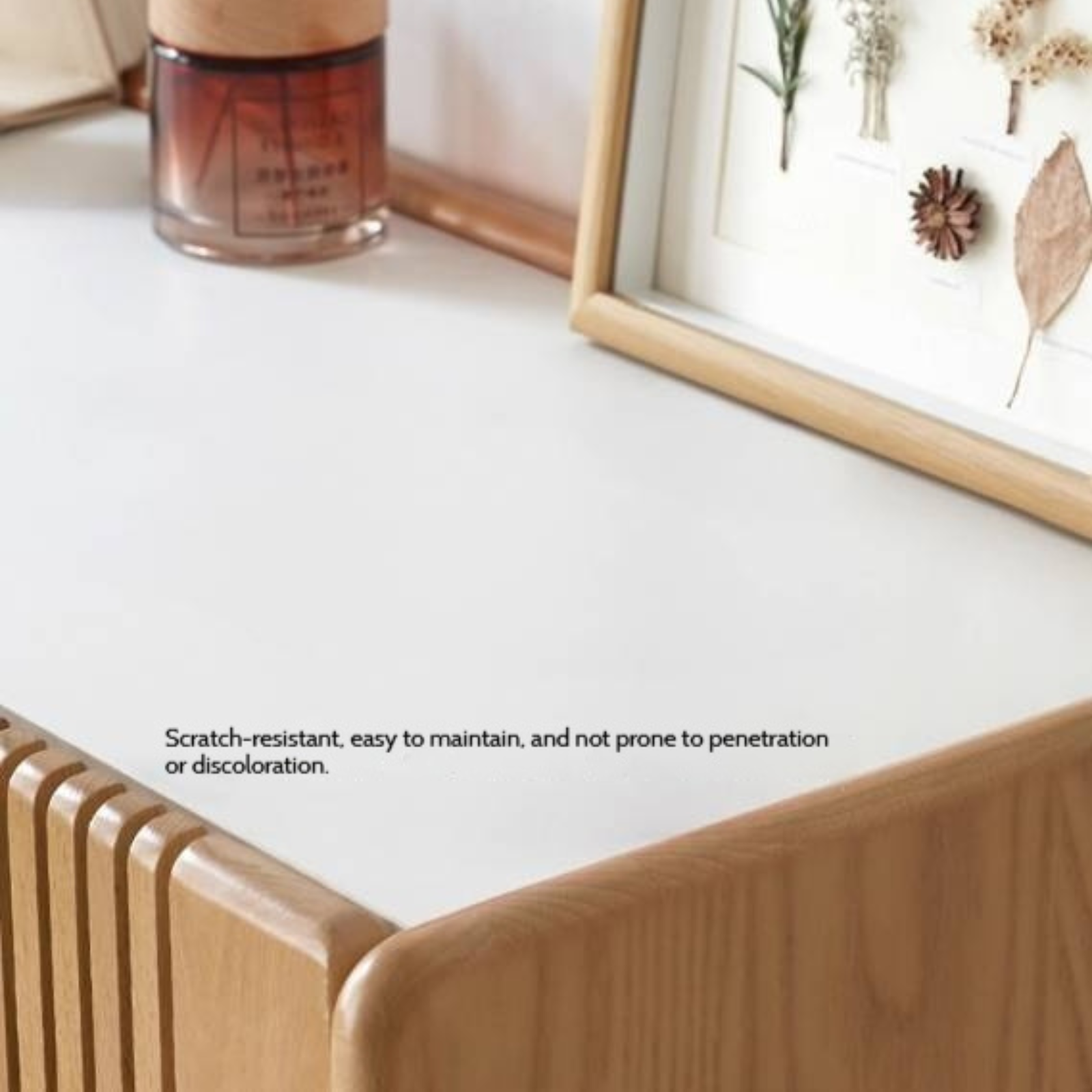 Ash, Oak Solid Wood Rock Top Shoe Cabinet