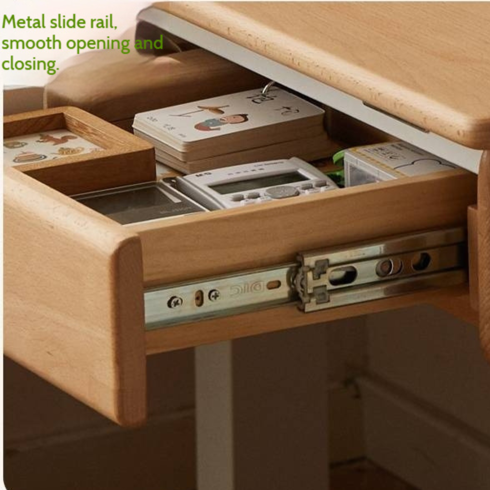 Beech Solid Wood Children's Electric Learning Desk