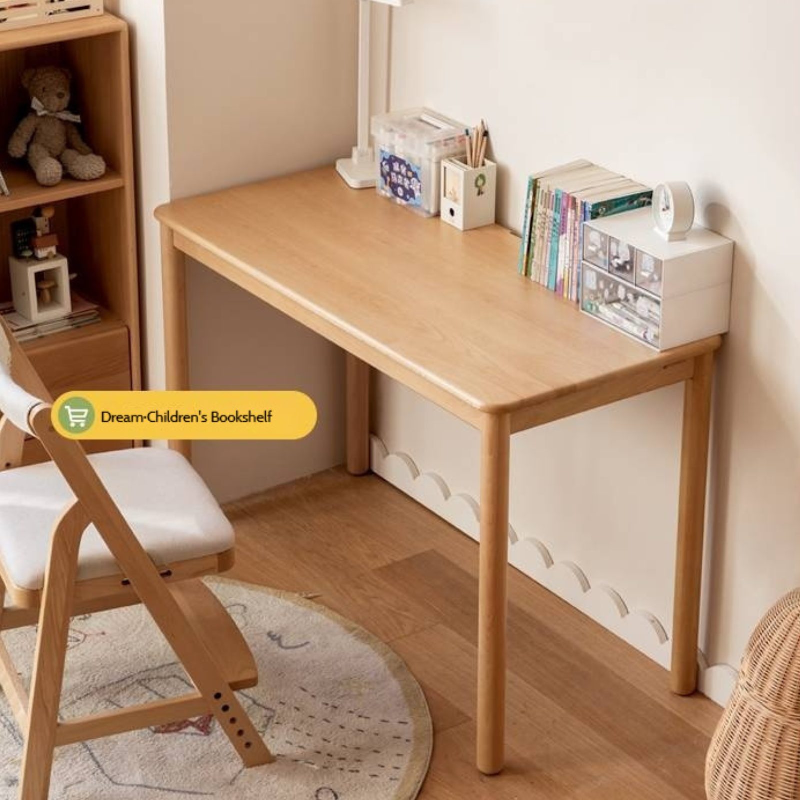 Beech Solid Wood Children's Study Table