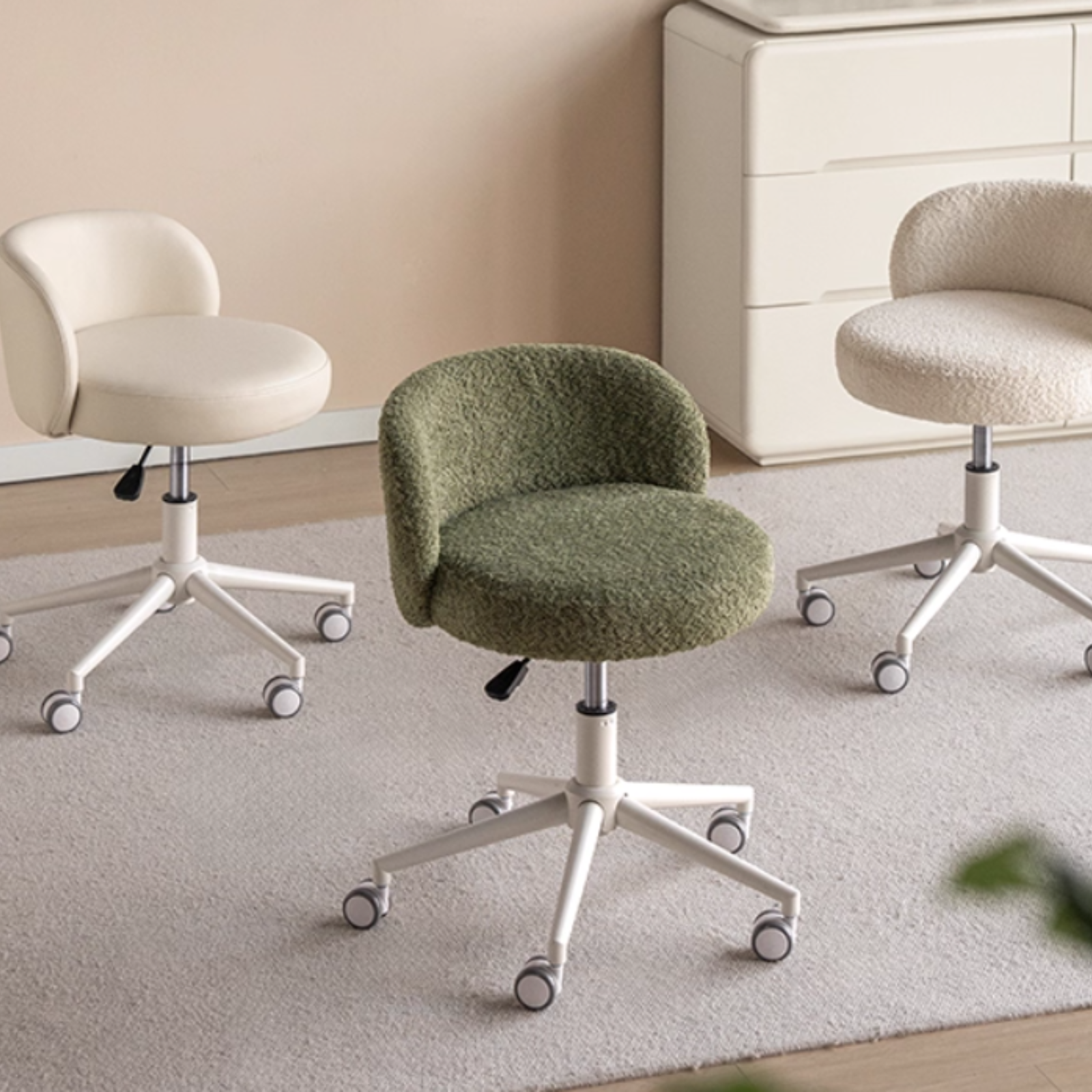 Modern Height Adjustable Makeup Chair