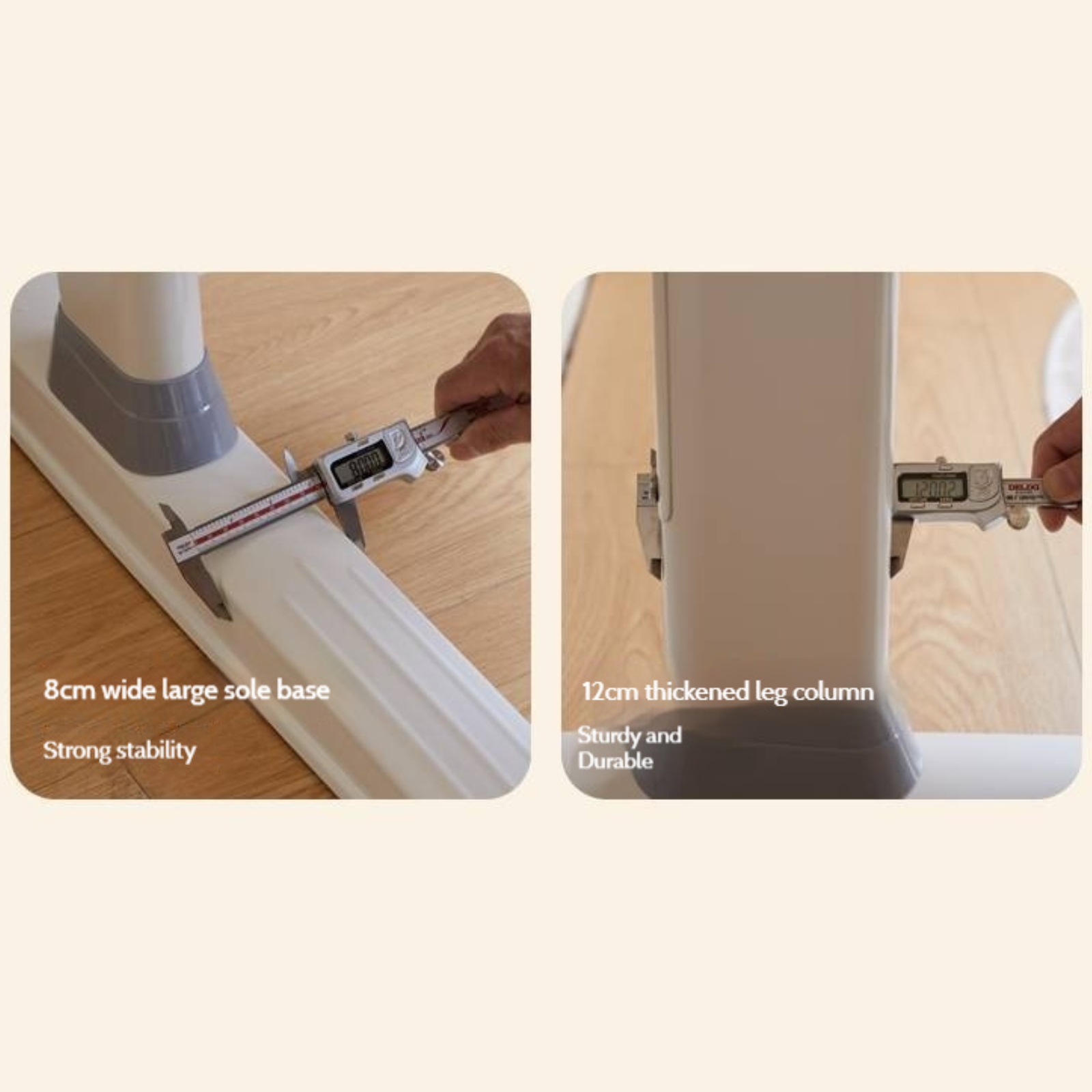 Beech Solid Wood Height Adjustable Children's Learning Desk with Eye-Protection Lamp