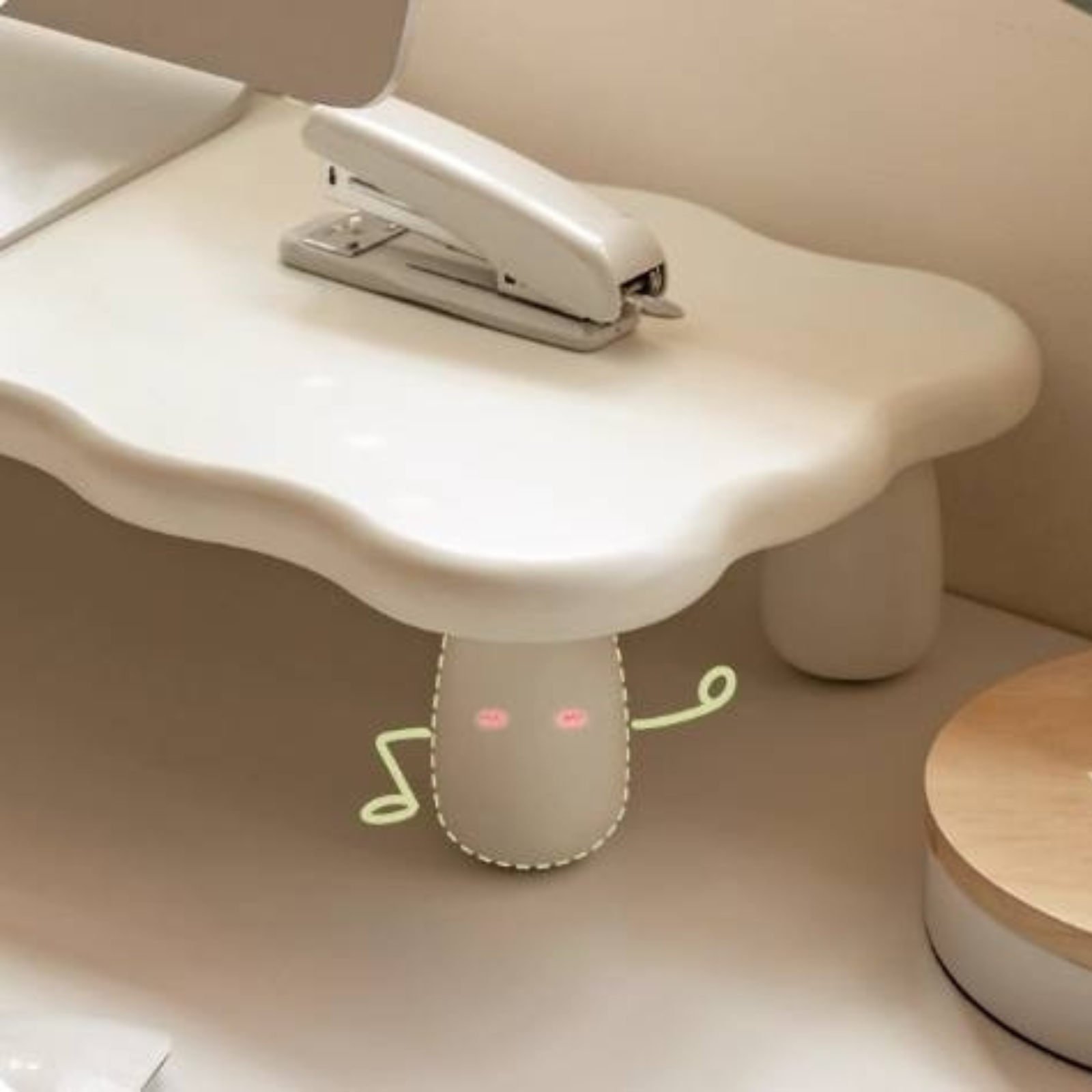 Tulipwood Solid Wood Computer Desktop, Storage Rack