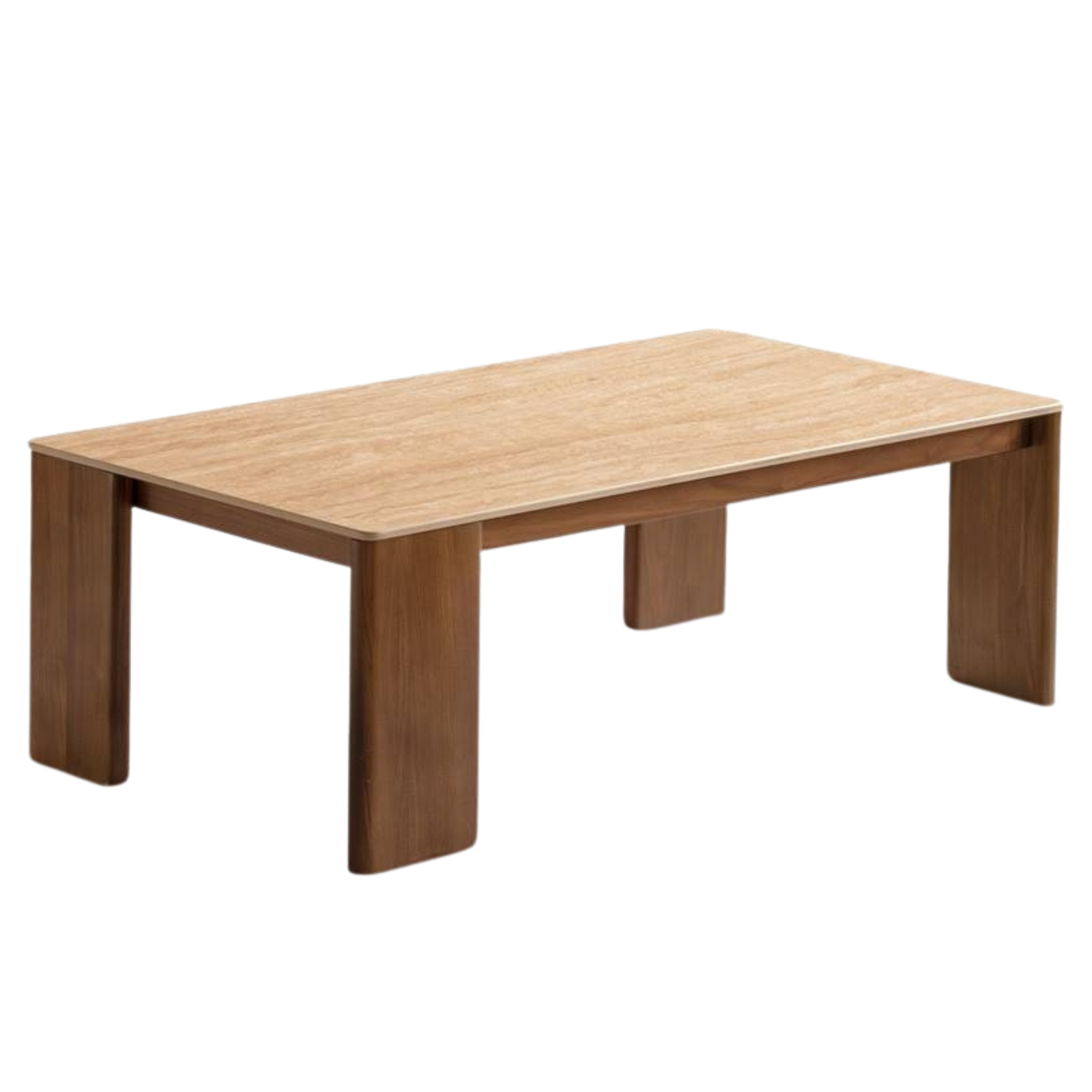 Black Walnut Solid Wood Rectangular Tea Table