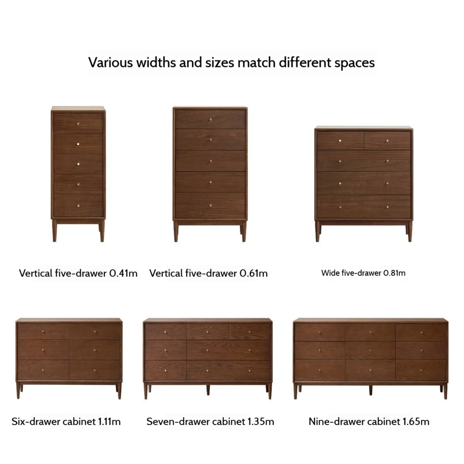 Red Zebrawood Solid Wood Modern Minimalist Chest of Drawers