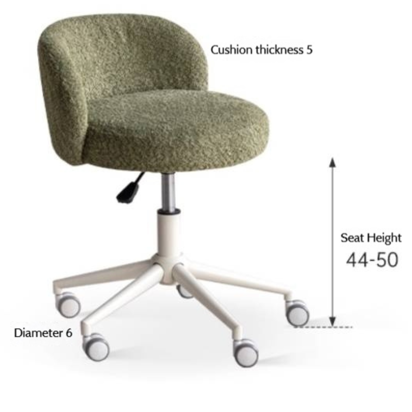 Modern Height Adjustable Makeup Chair