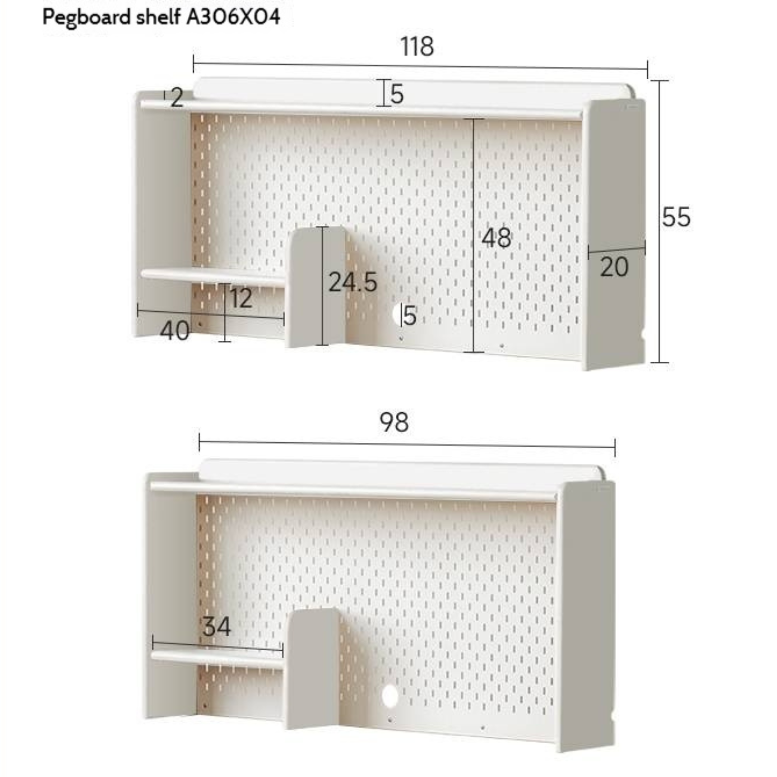 Solid Rubberwood Cream Style Children's Learning Desk