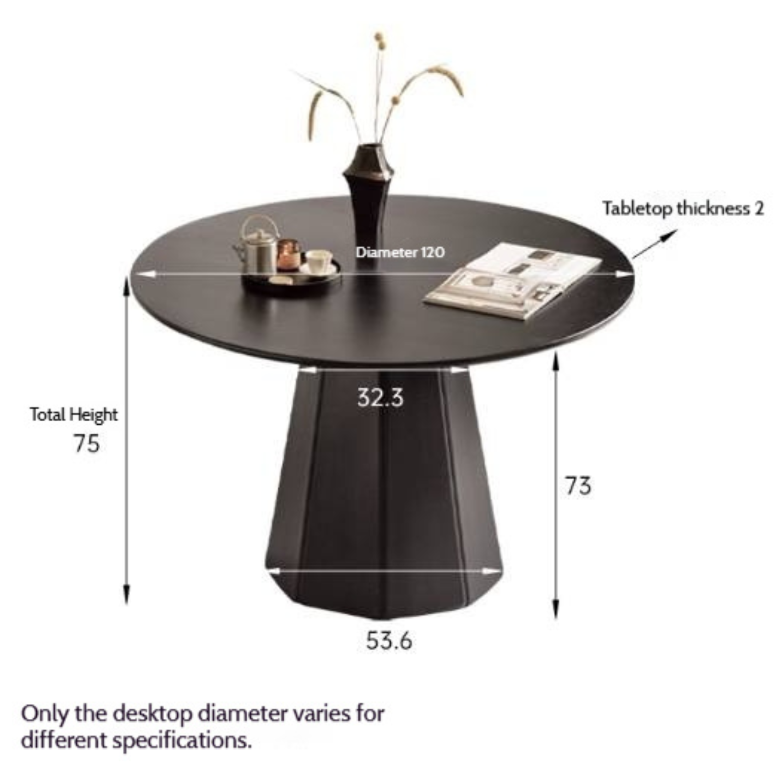 Ash Solid Wood Modern Minimalist Style Dining Table