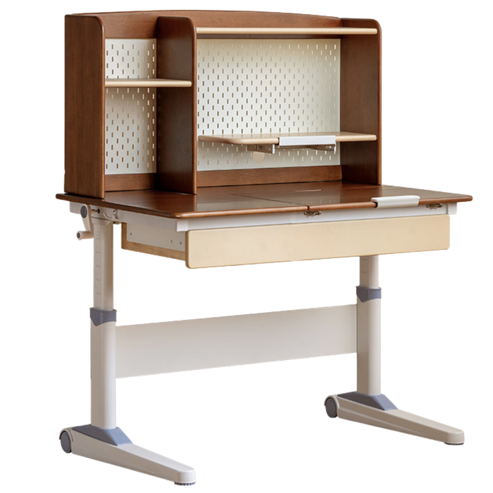 Solid Rubberwood Retro Style Children's Study Desk