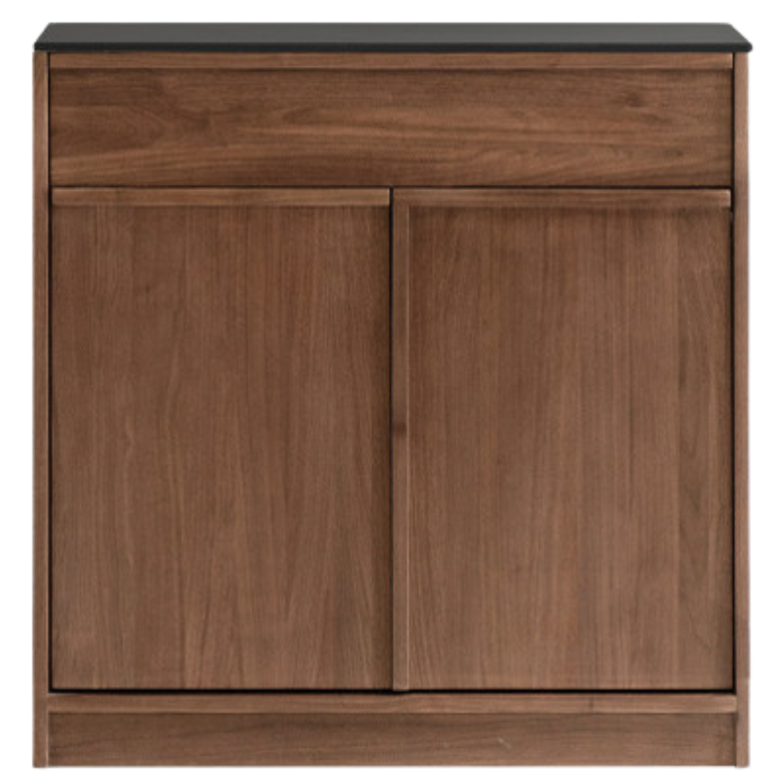 Black Walnut, Ash Solid Wood Light Luxury Style Rock Board Sideboard