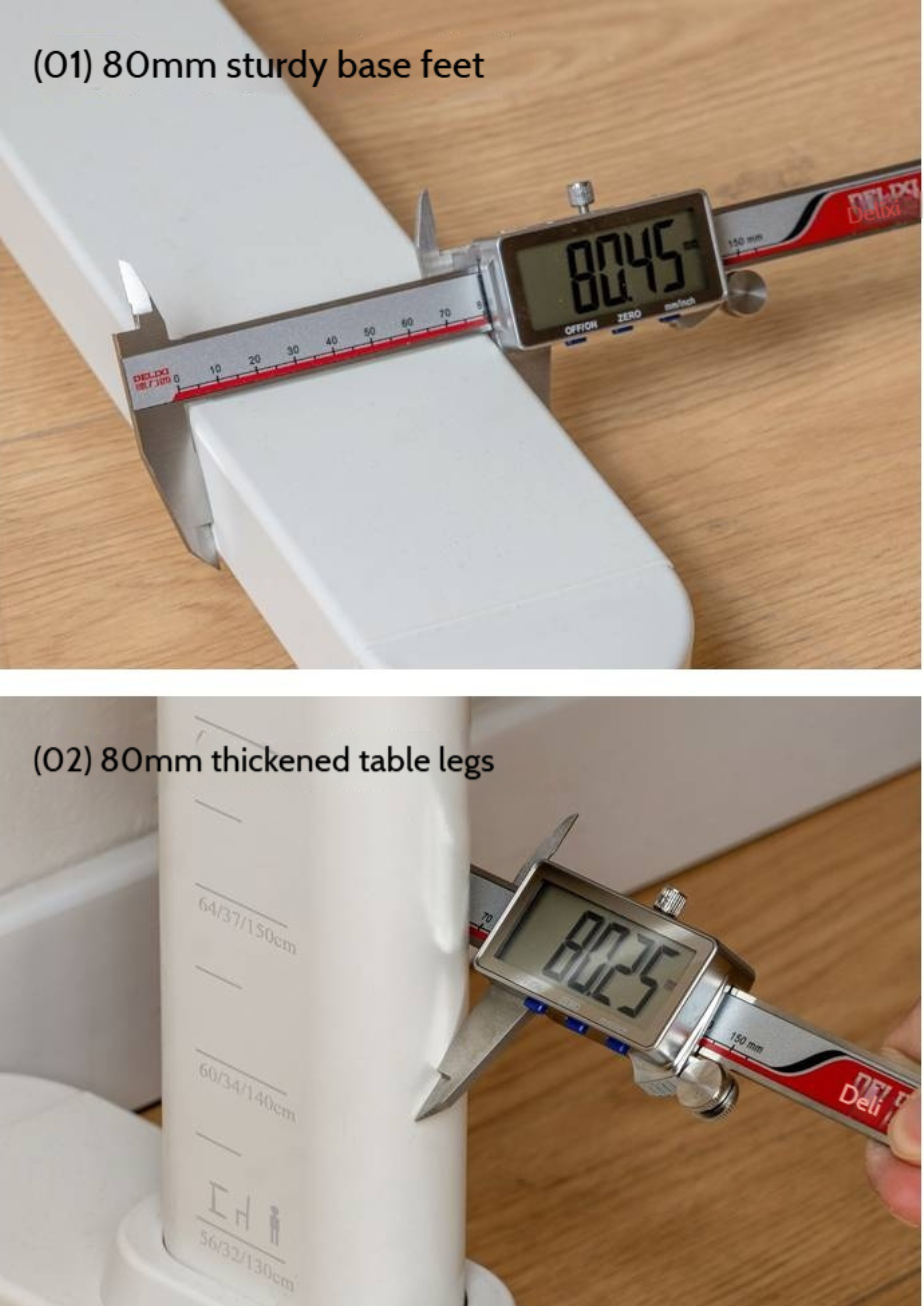 Solid Rubberwood Cream Style Children's Learning Desk