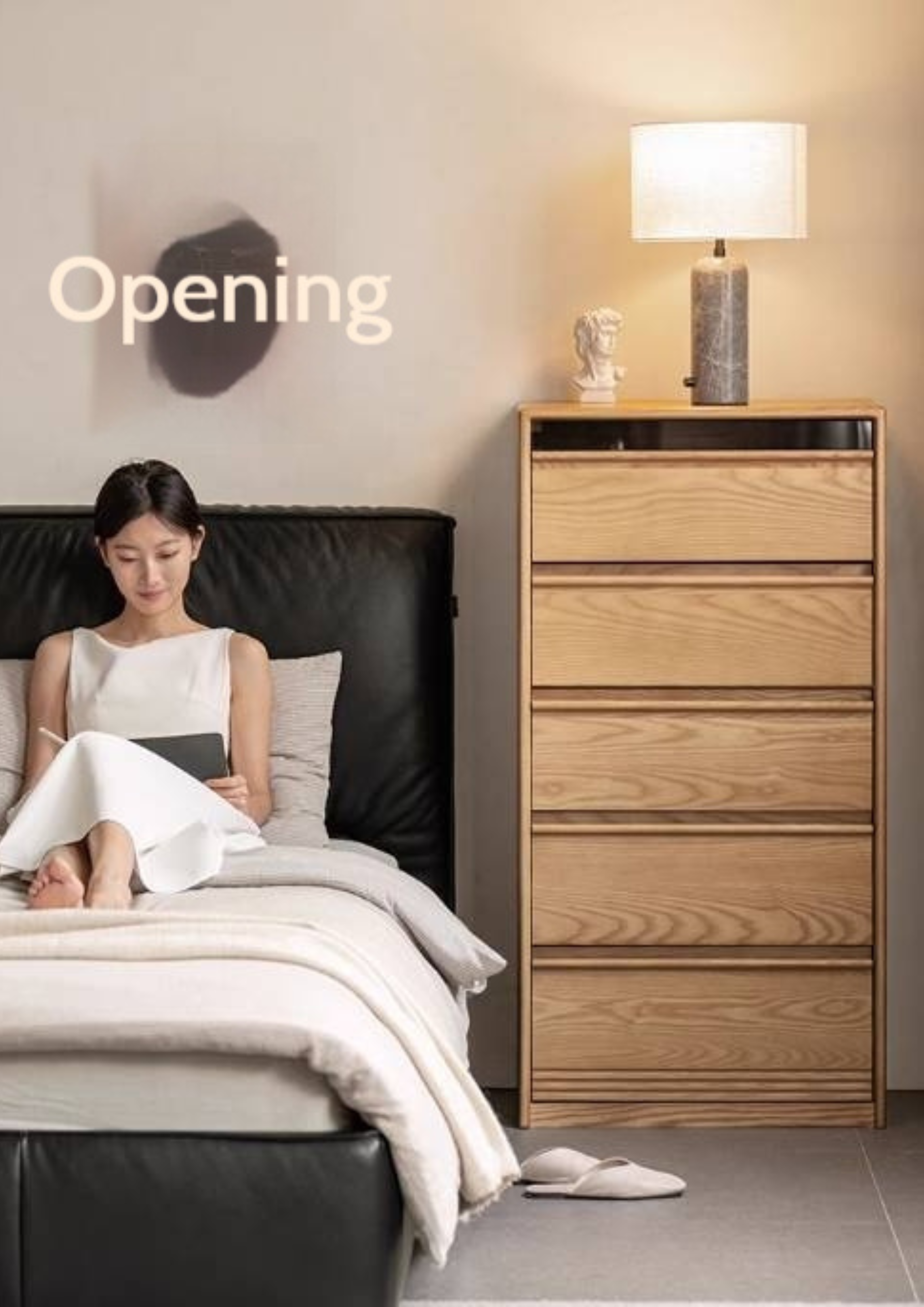 Ash Solid Wood Modern Chest of Drawers