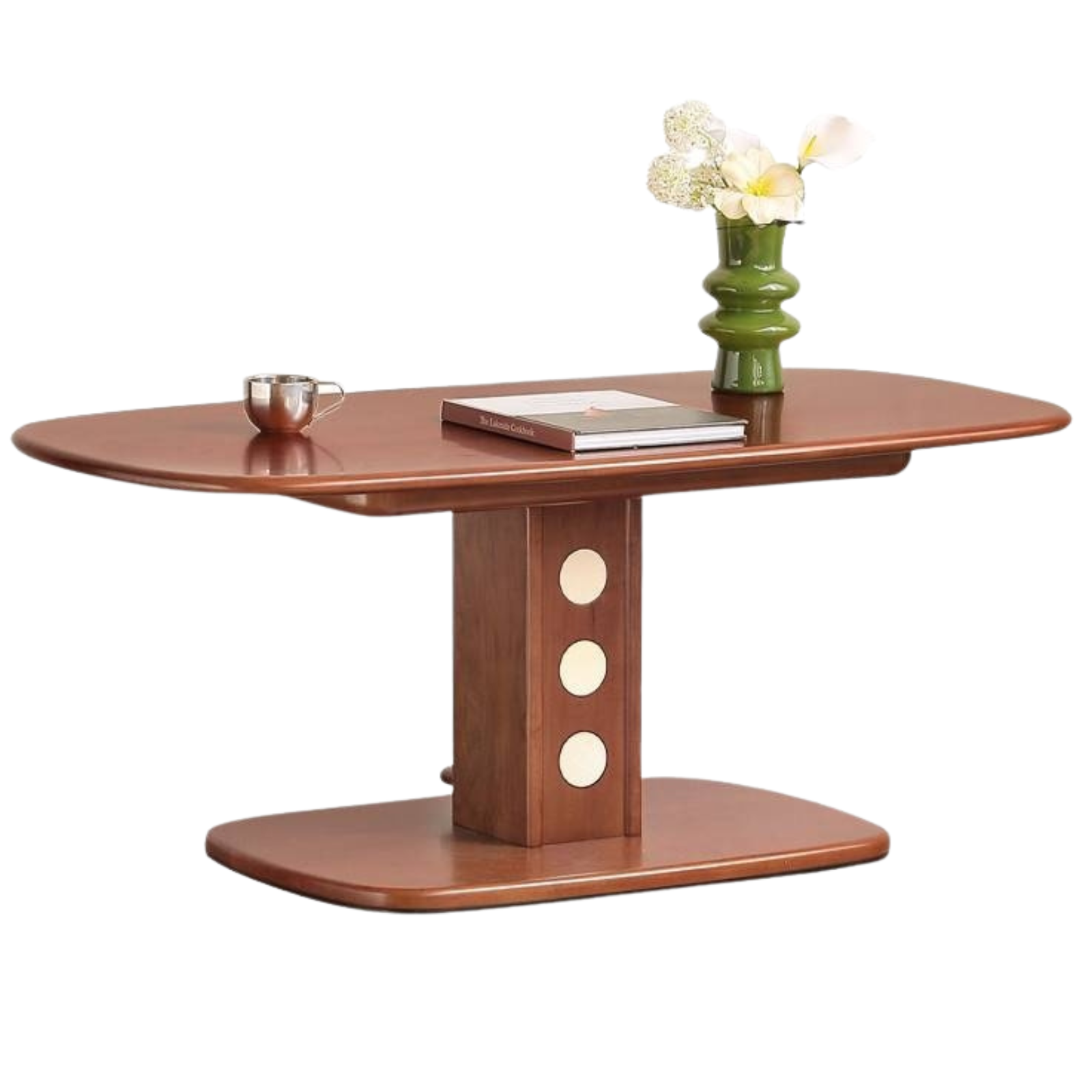 Poplar Solid Wood Lift Antique Style Tea Table