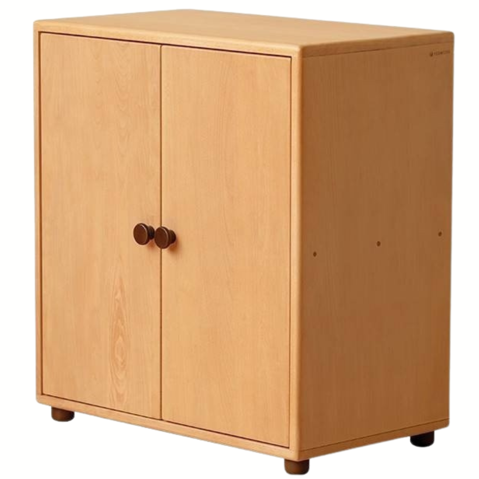 Solid Rubber Wood,  Beech Solid Wood Nordic Style Children's Chest of Drawers