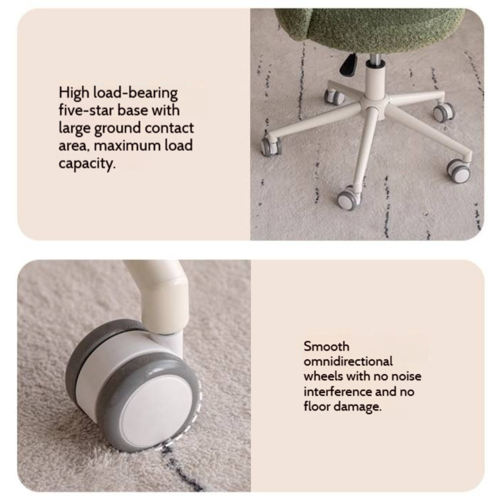 Modern Height Adjustable Makeup Chair