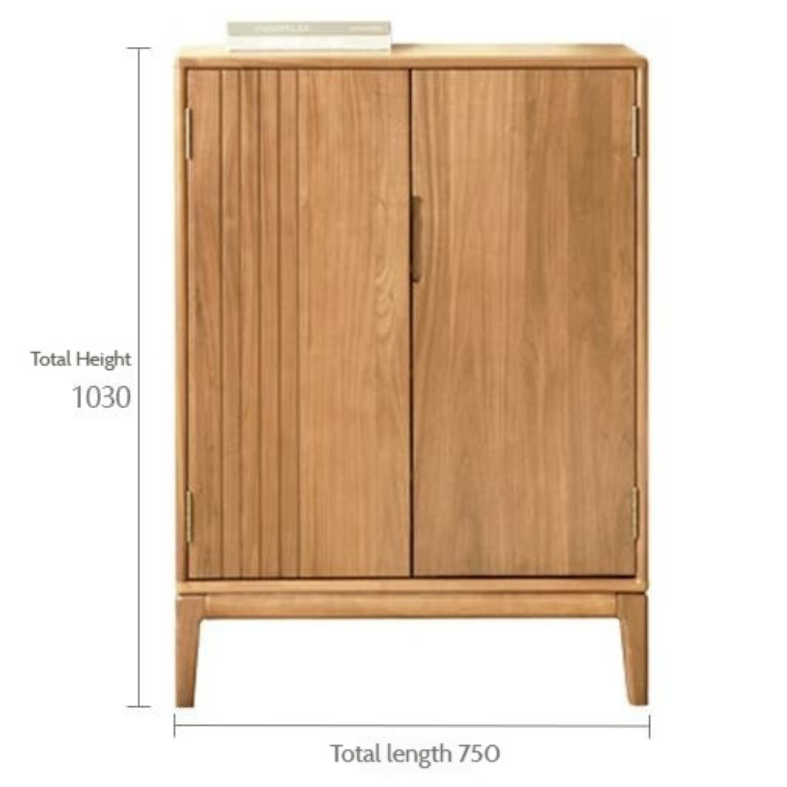 Ash Solid Wood Full Entrance Storage Shoe Cabinet