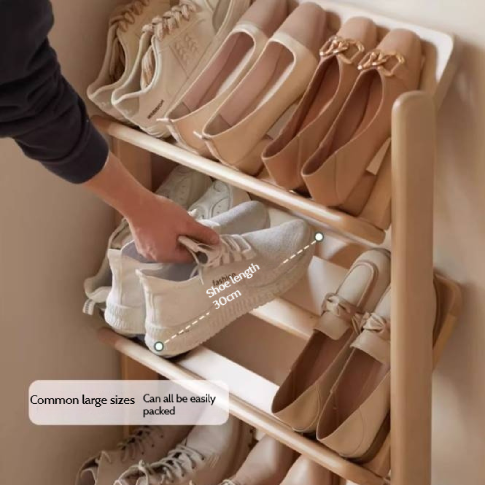 Birch, Beech Solid Wood Multi Layer Ultra Thin Shoe Racks