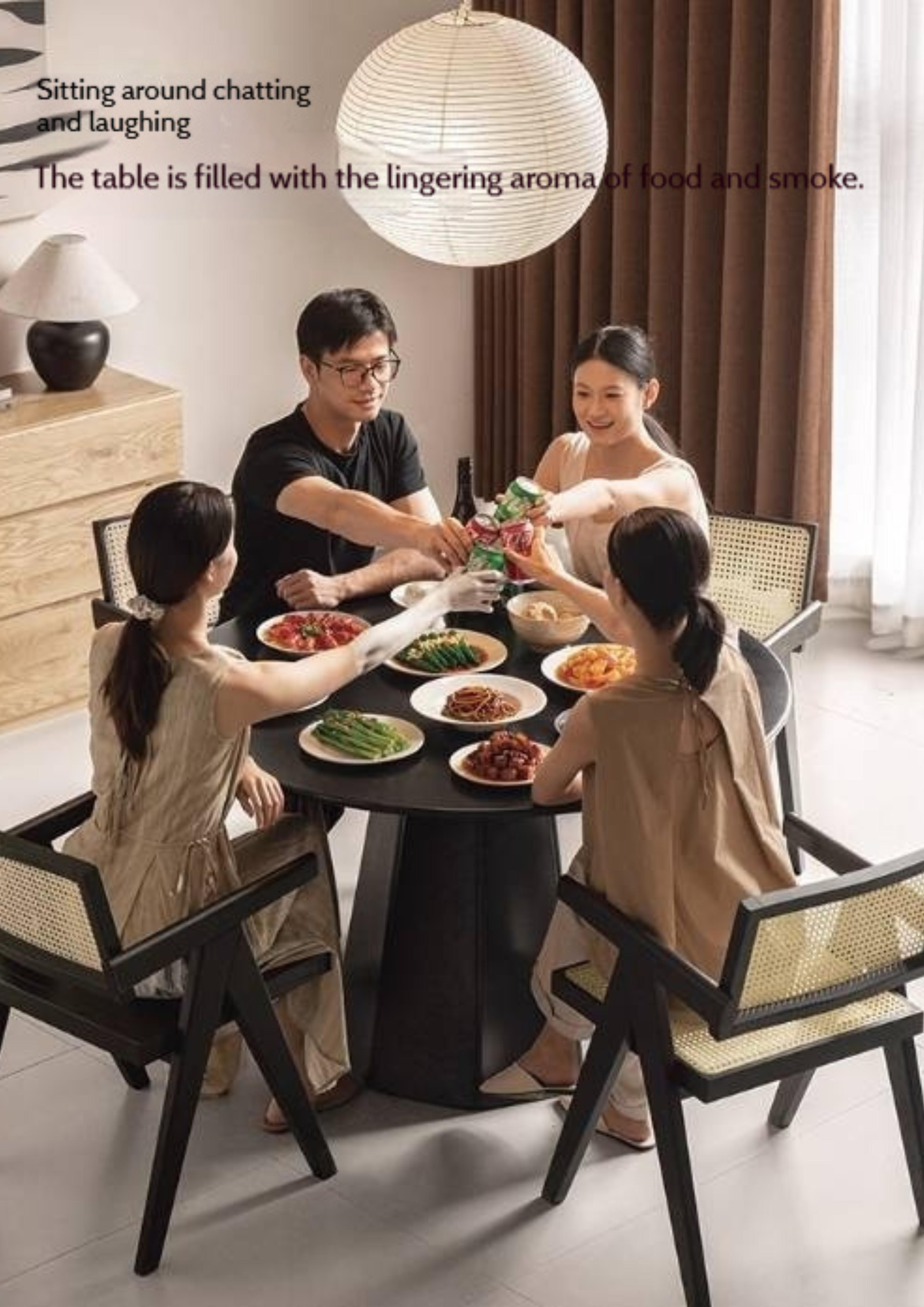 Ash Solid Wood Modern Minimalist Style Dining Table