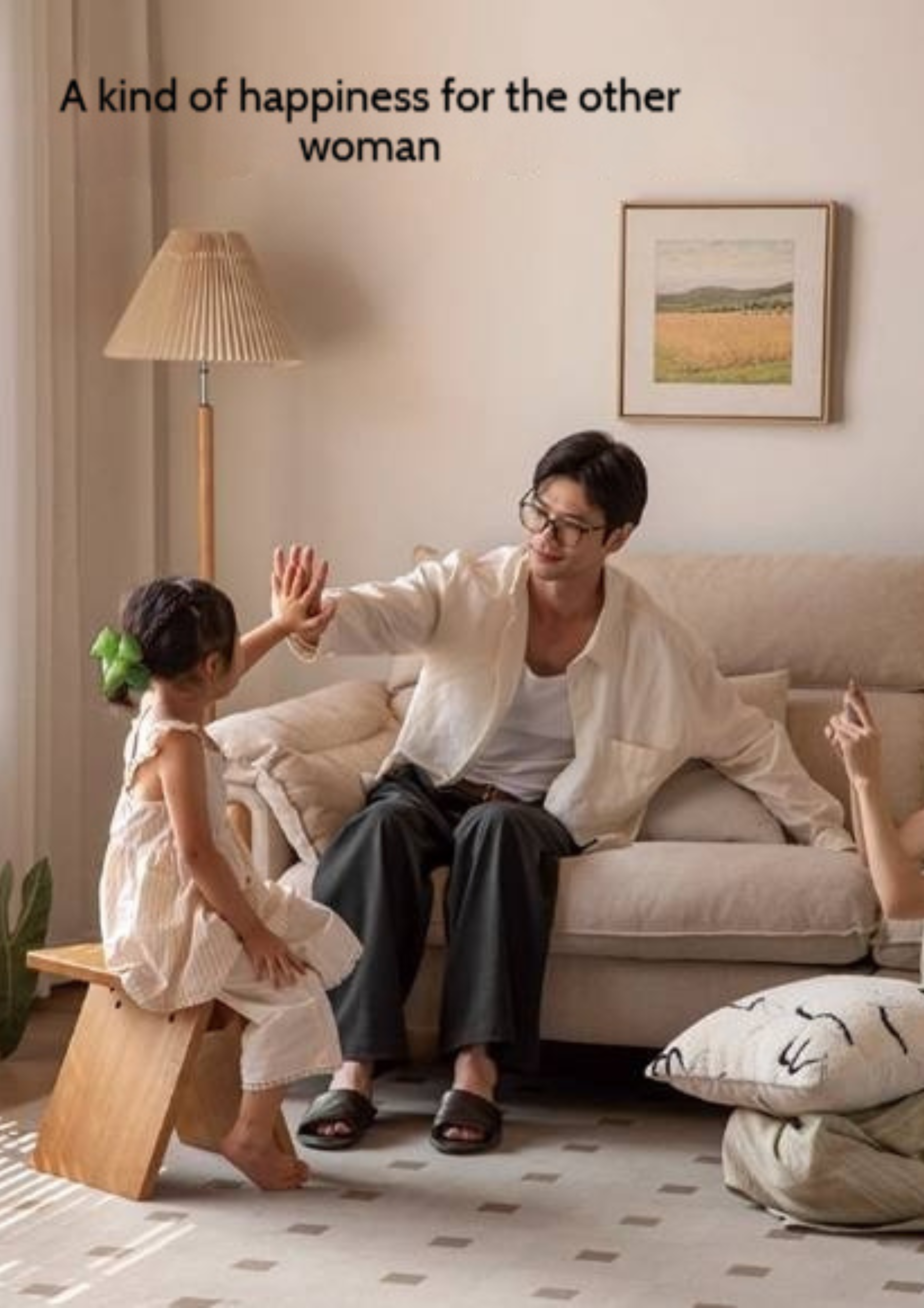 Solid Rubberwood Modern Minimalist Shoe Changing Stool