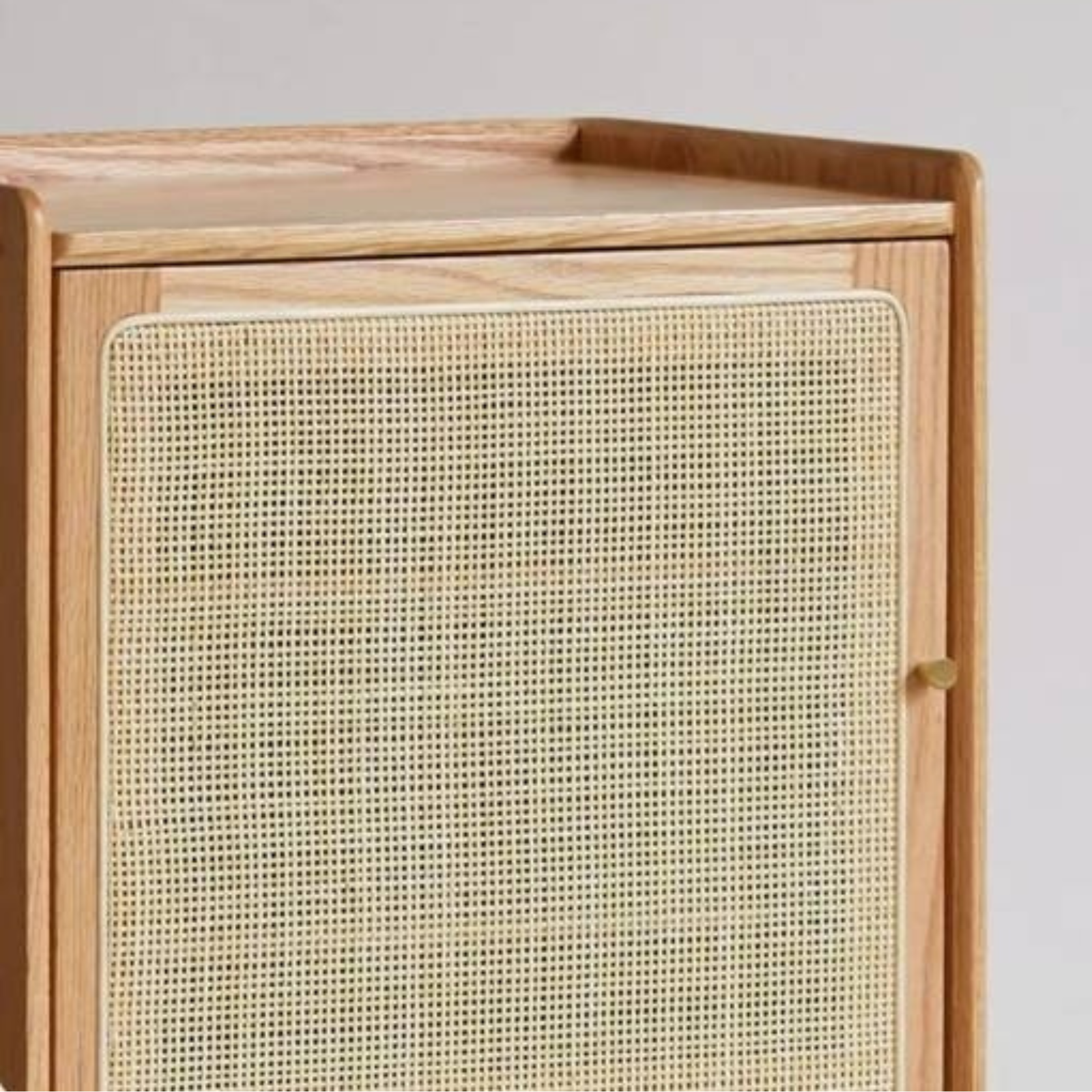 Oak Solid Wood Entrance Shoe Cabinet