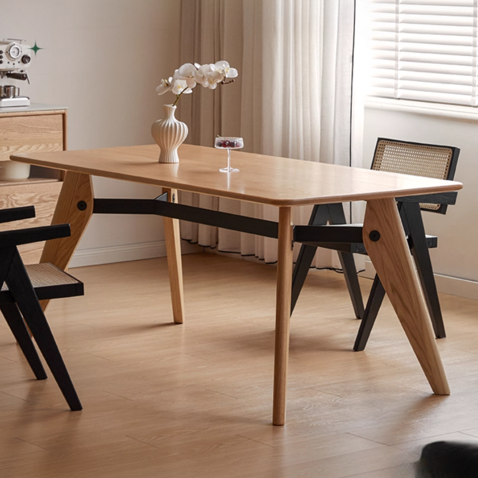 Oak Solid Wood Modern Dining Table
