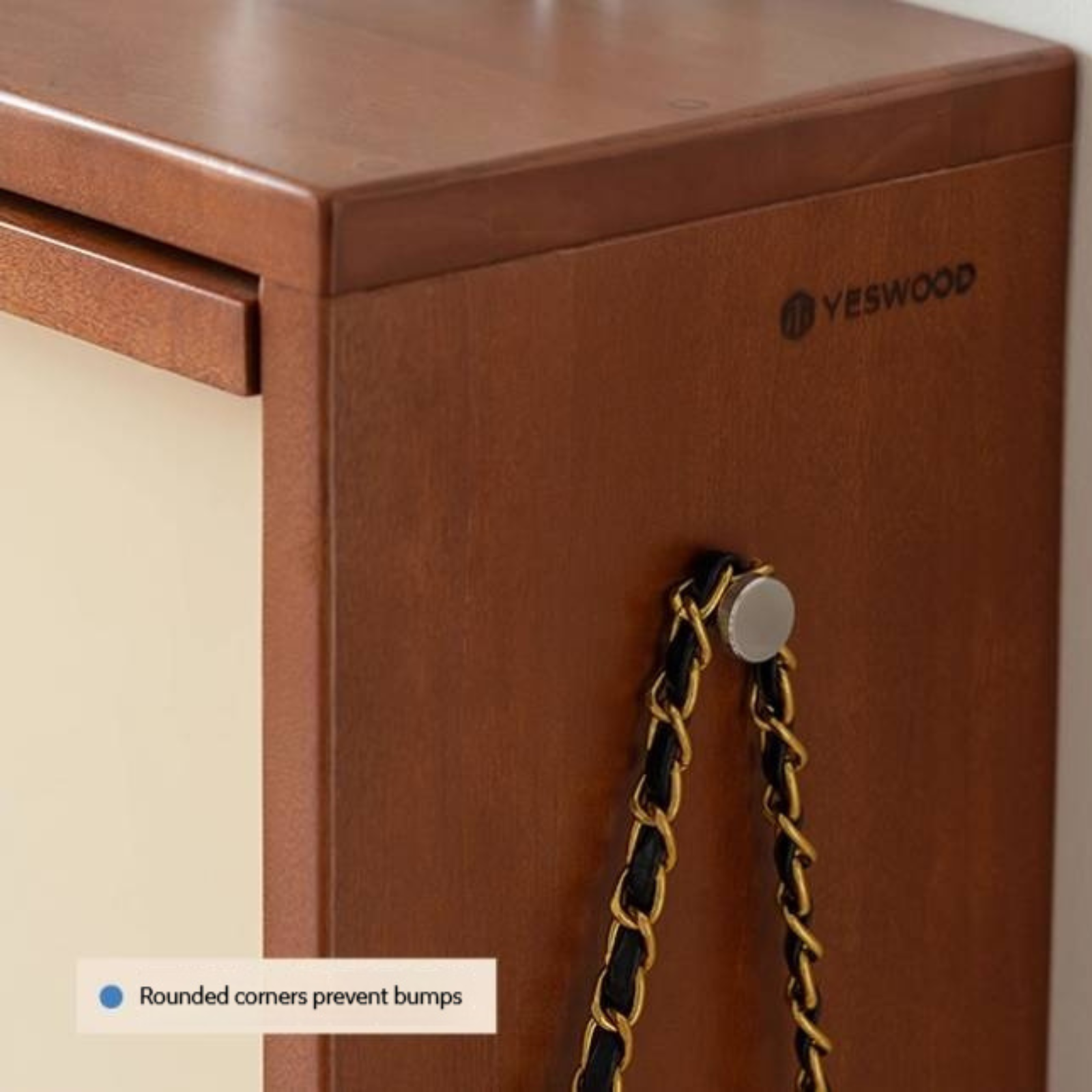 Poplar Solid Wood Middle Ages Style Shoe Cabinet