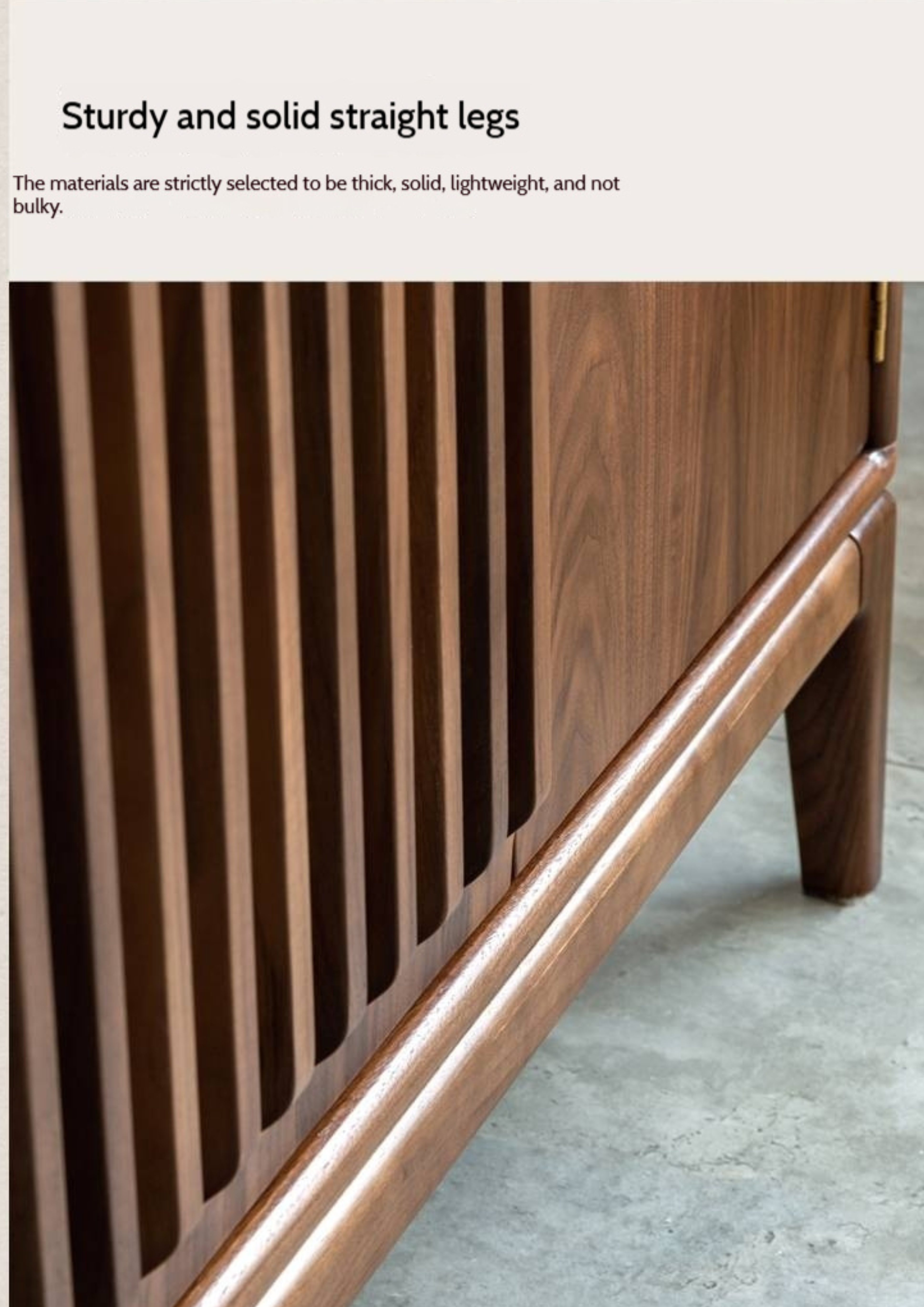 Black Walnut, Ash Two Door Shoe Cabinet Entrance