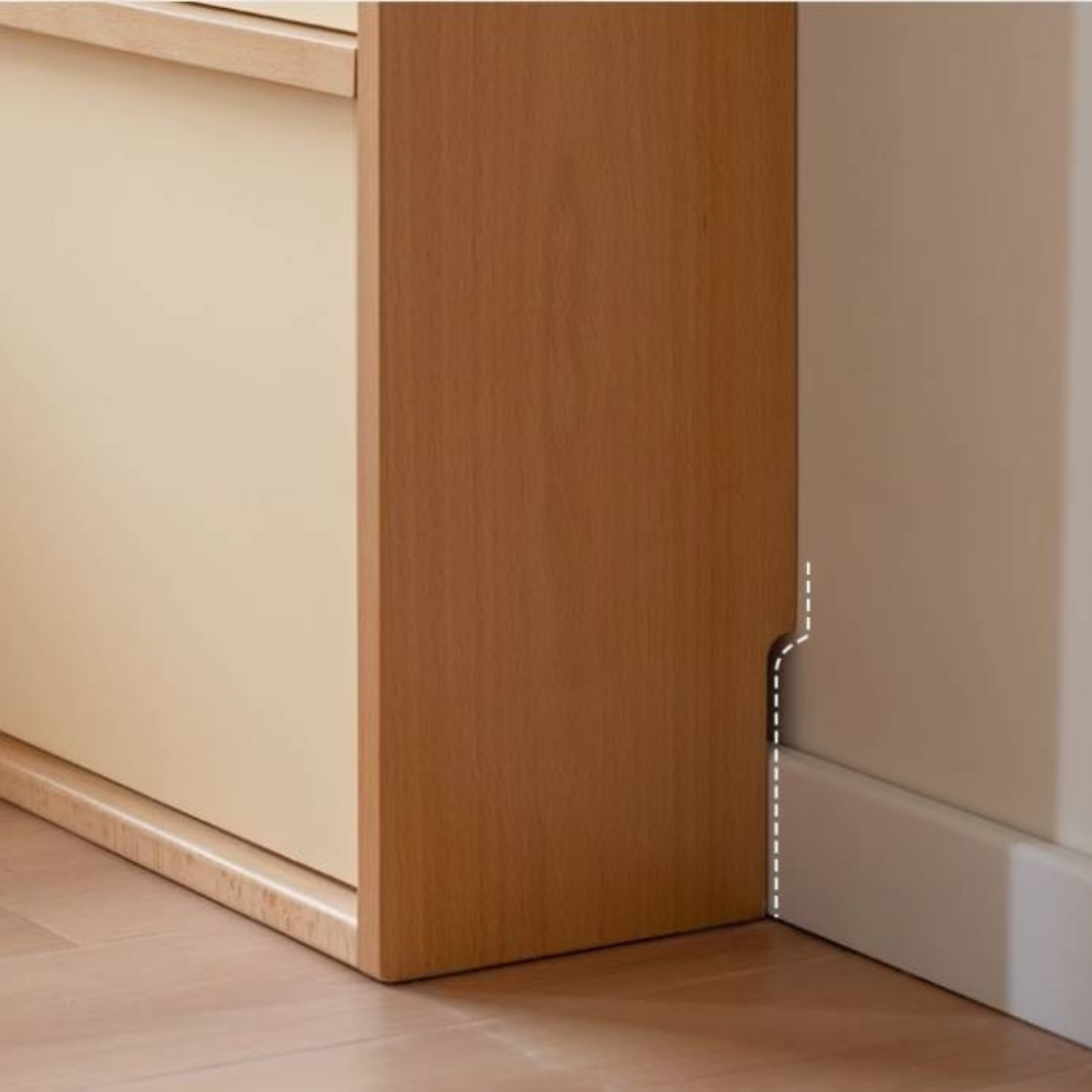 Beech Solid Wood Shoe Cabinet Hallway Cabinet