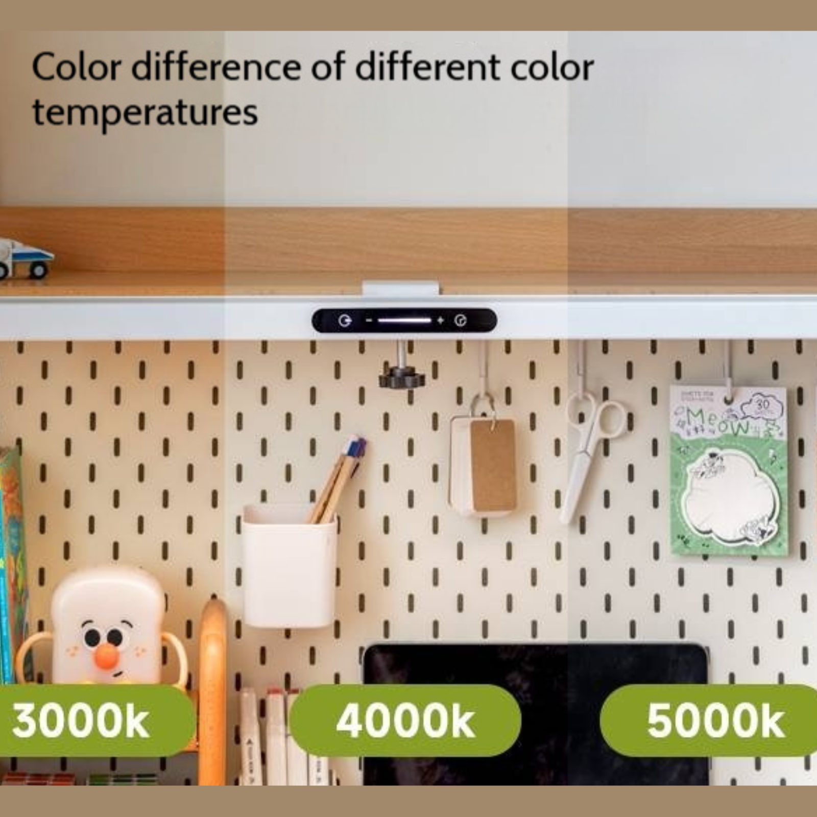 Beech Solid Wood Children's Learning Desk Bookshelf Integrated