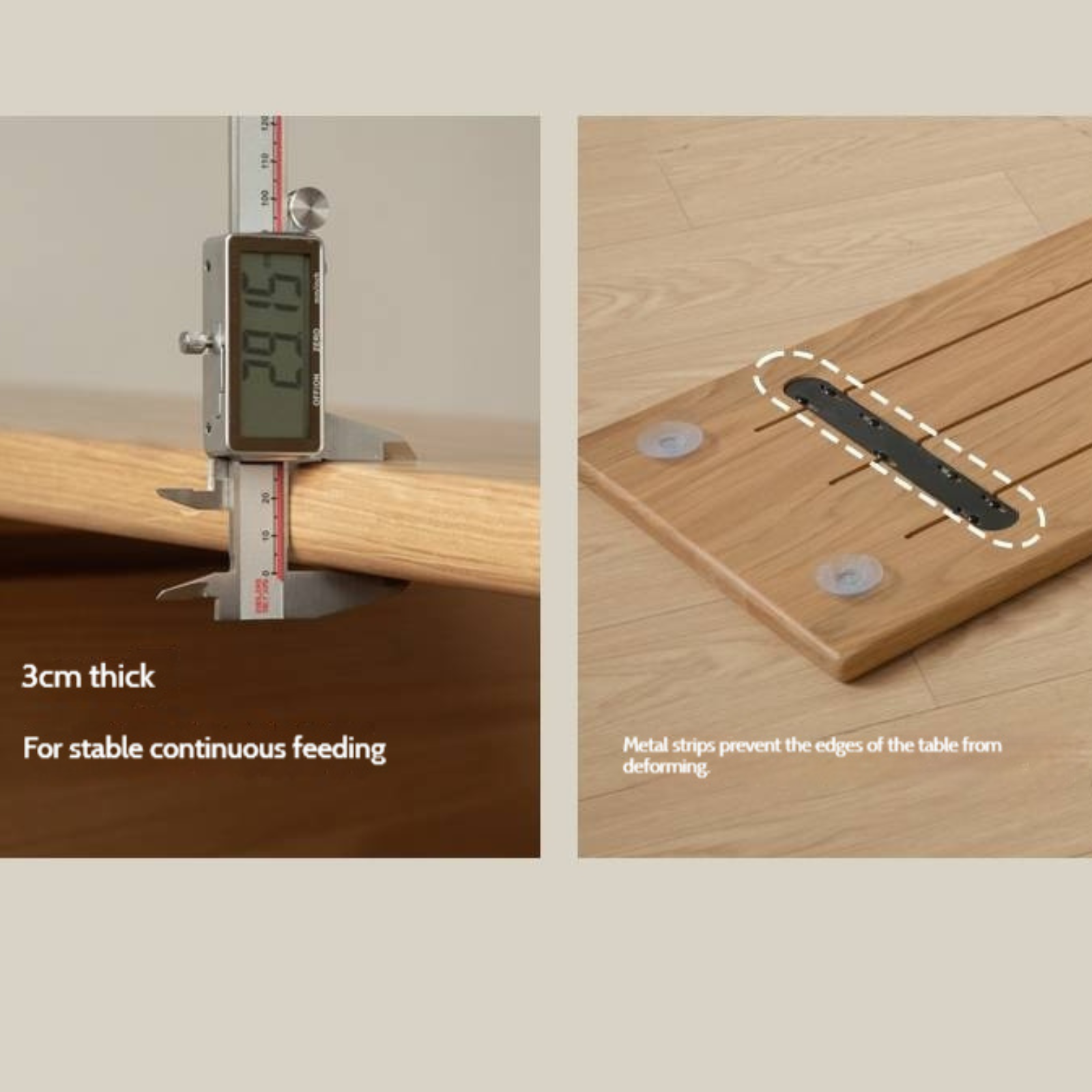 Oak Solid Wood Rotating Skeleton Dressing Table