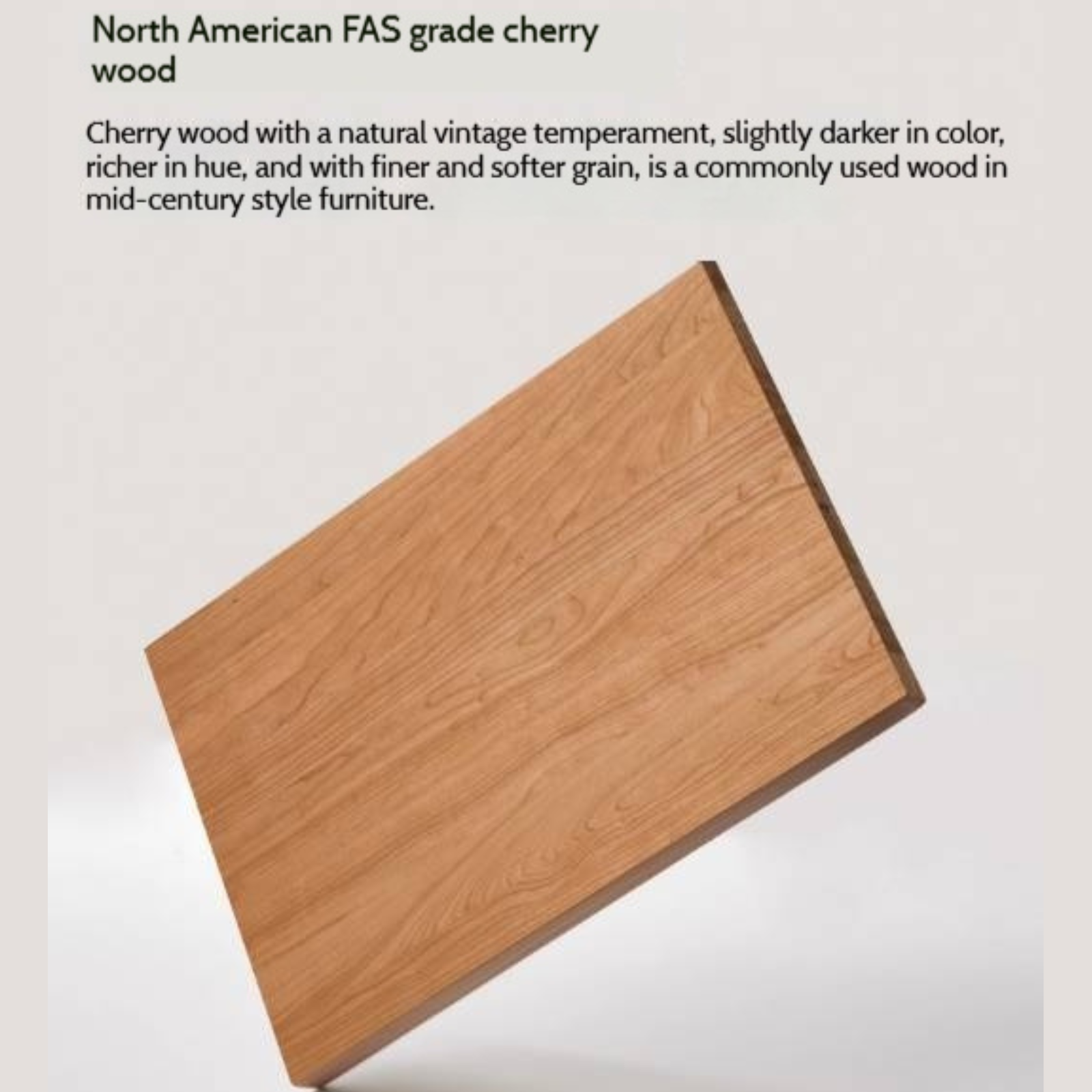 Cherry Solid Wood Retro Nightstand