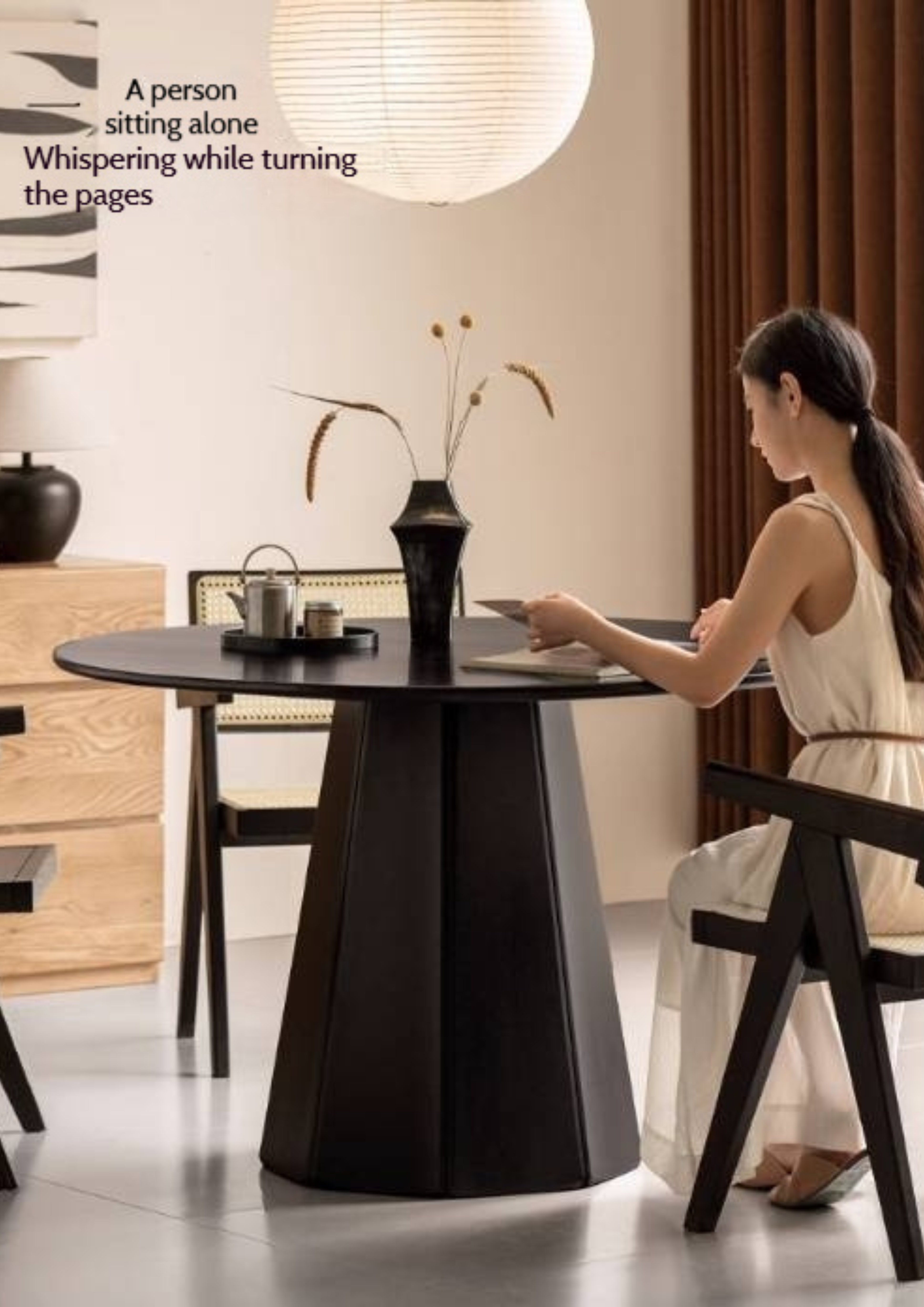 Ash Solid Wood Modern Minimalist Style Dining Table