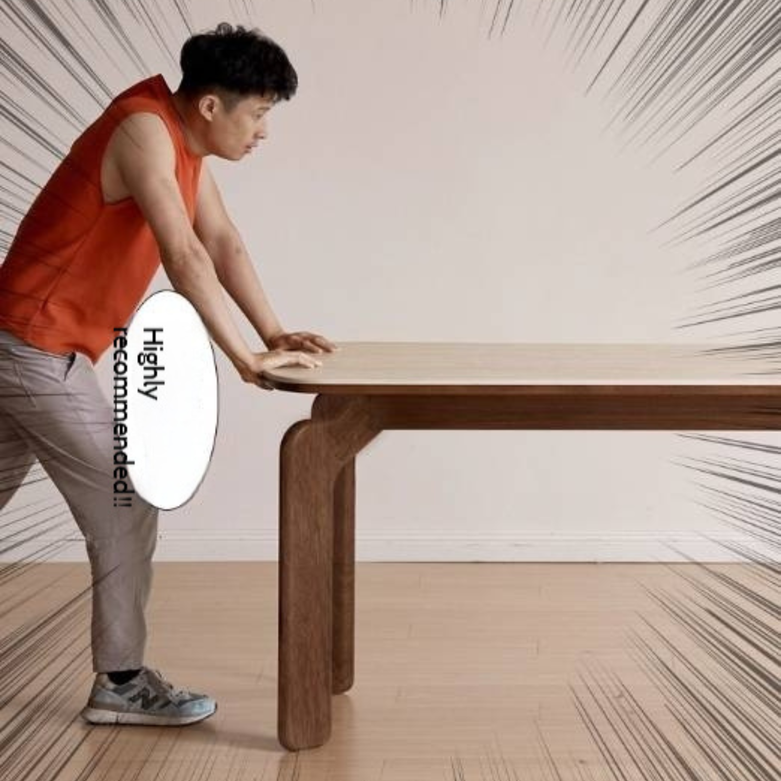 Sandalwood Solid Wood Rock Board Retro Antique Style Dining Table