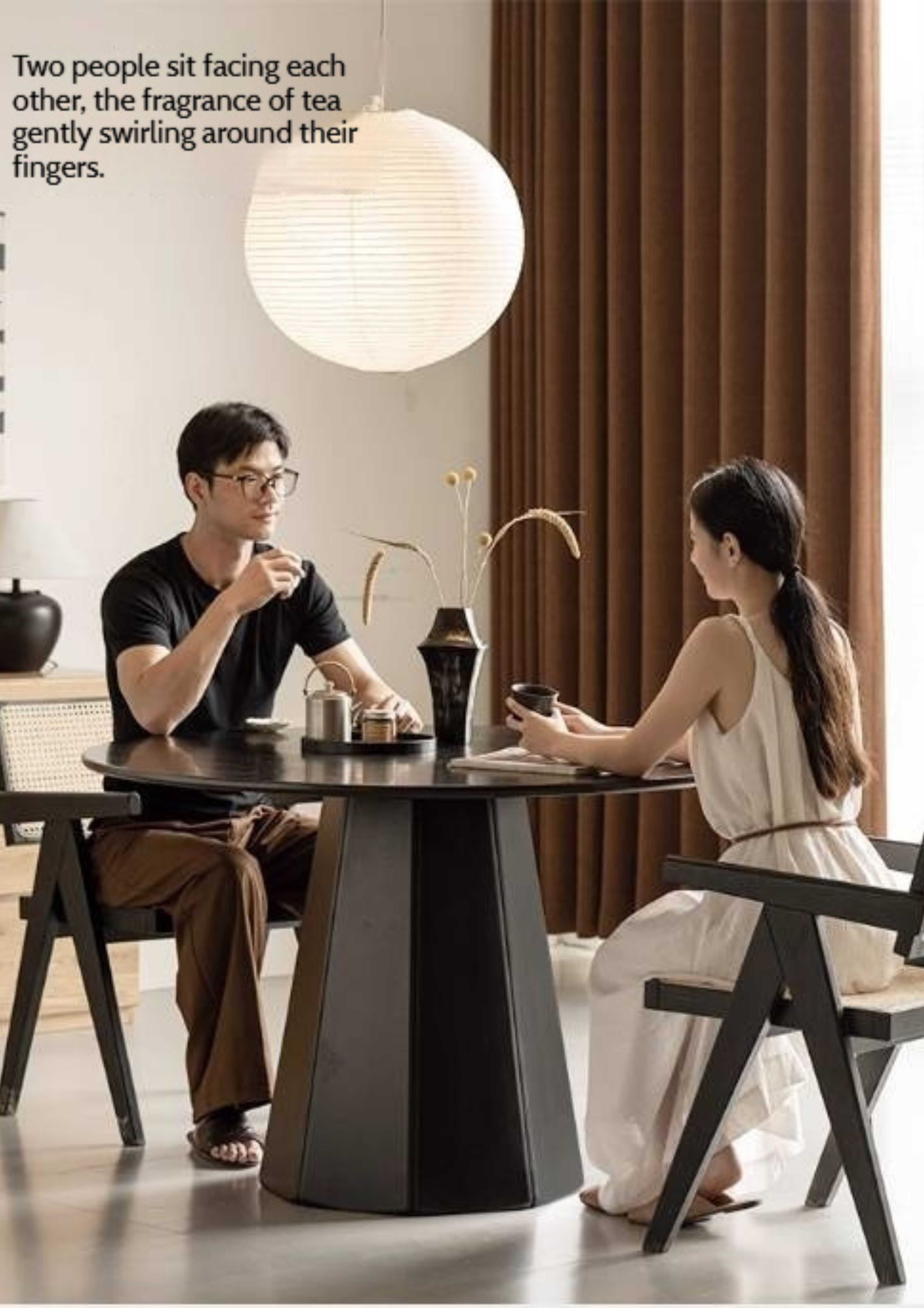 Ash Solid Wood Modern Minimalist Style Dining Table