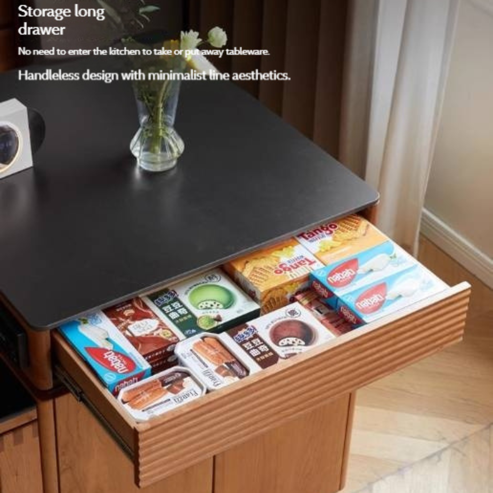 Cherry Solid Wood Retro Island Table