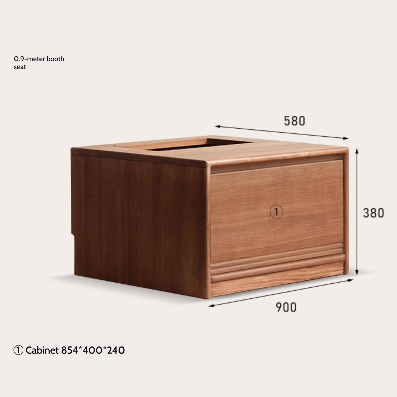 Ash Solid Wood Wall Combination Bookshelf