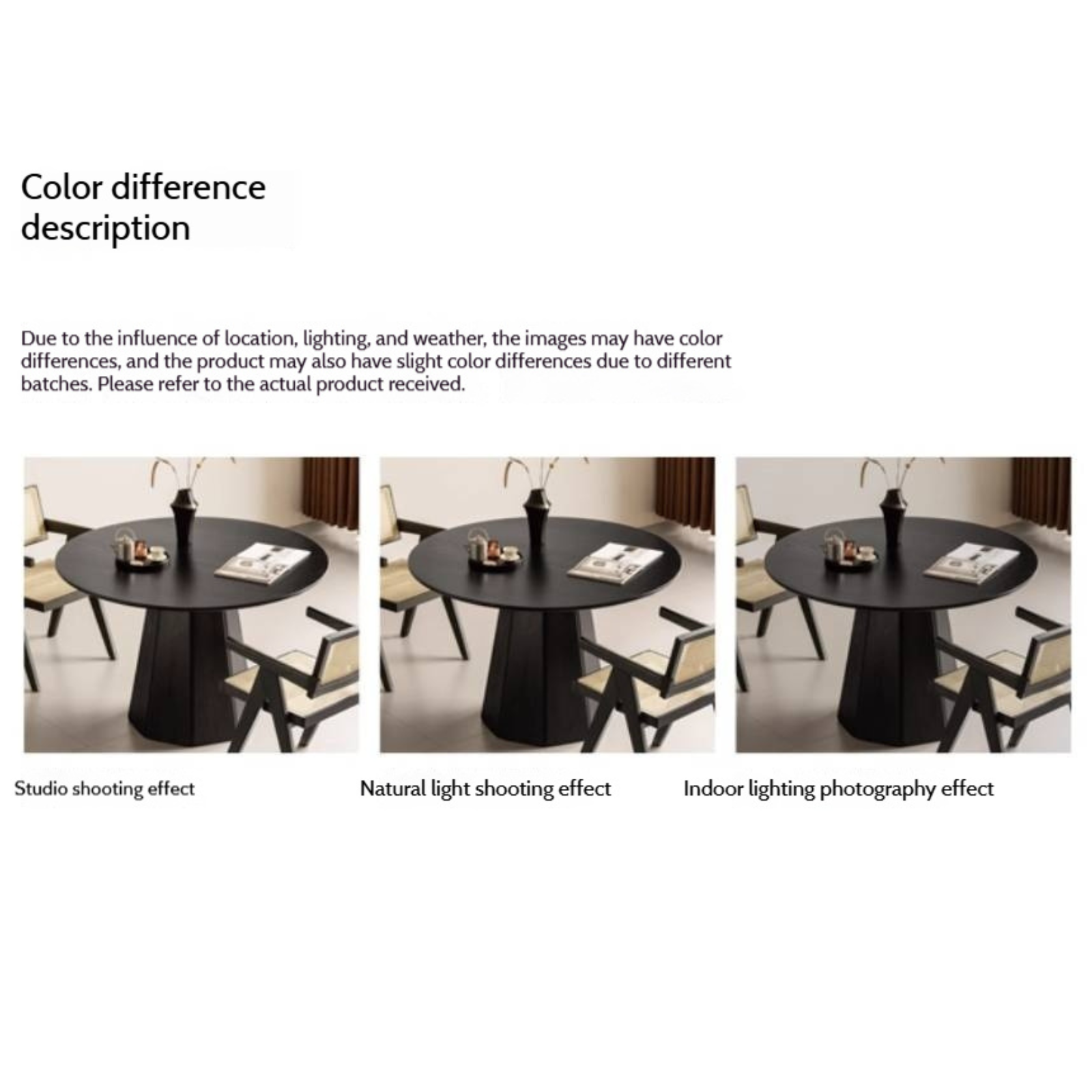 Ash Solid Wood Modern Minimalist Style Dining Table