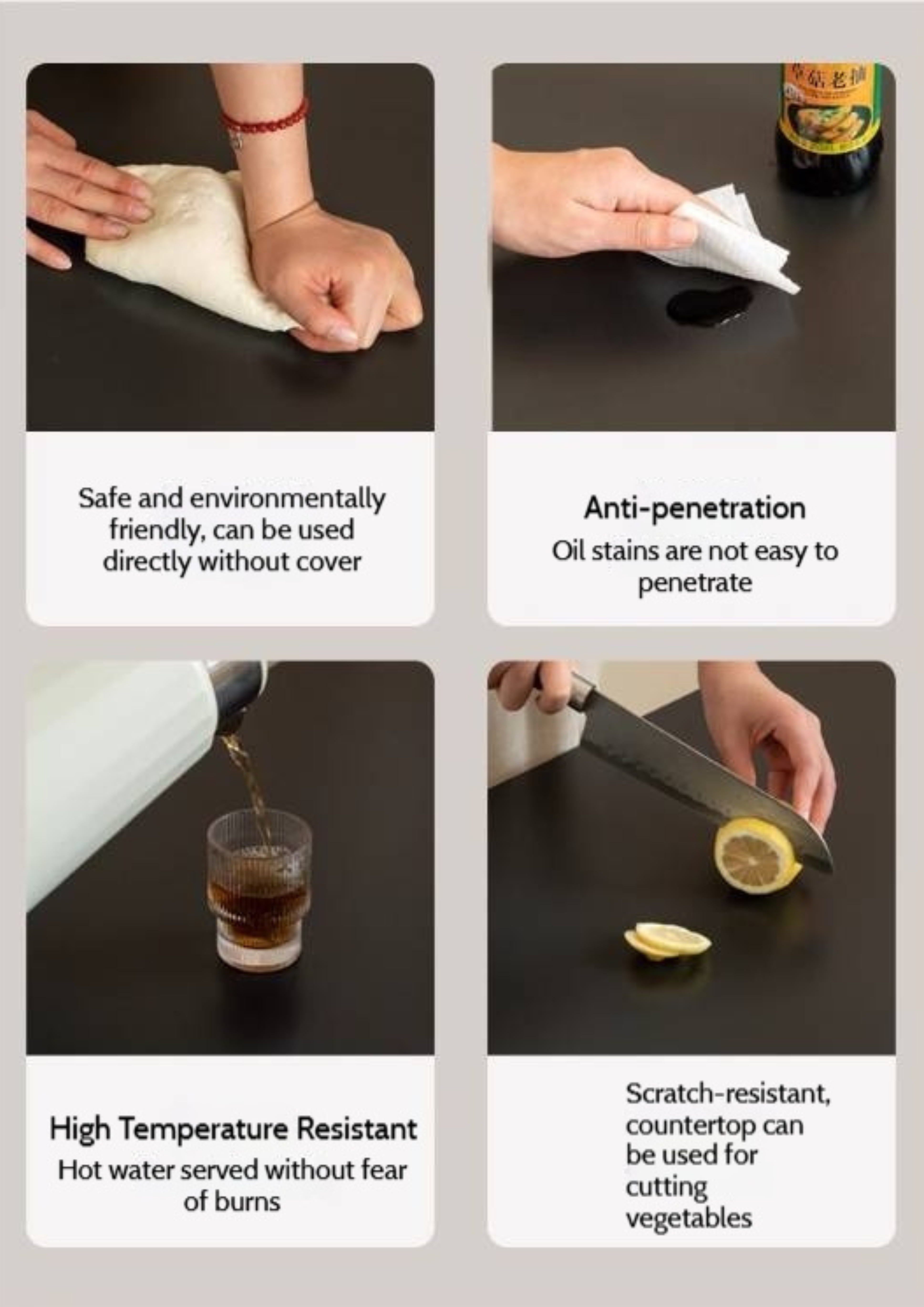 Ash Solid Wood Modern Minimalist Style Dining Table