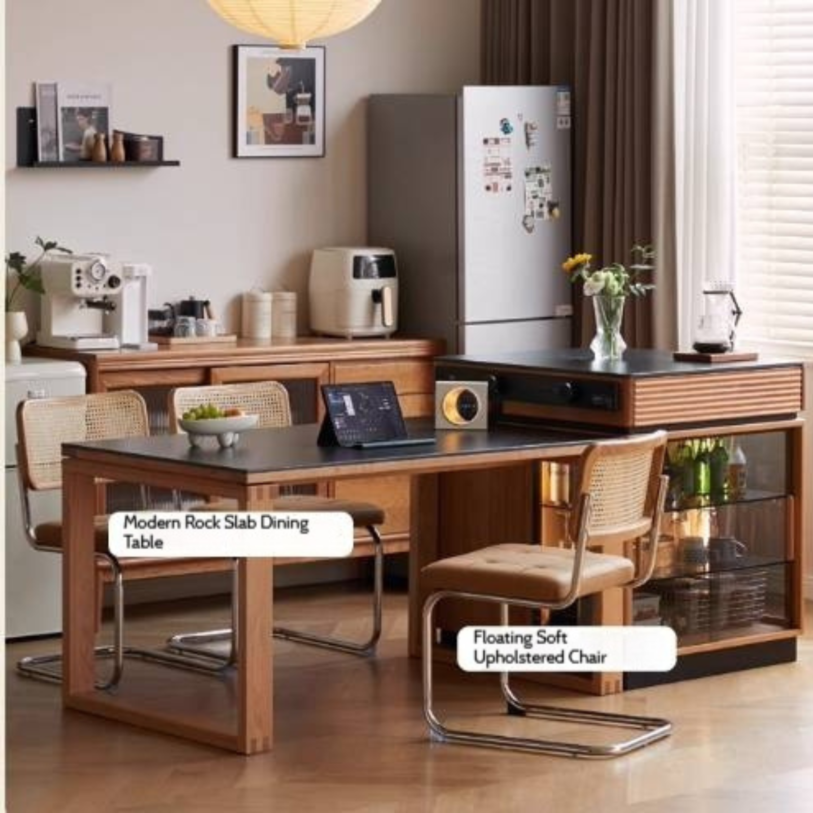 Cherry Solid Wood Retro Island Table